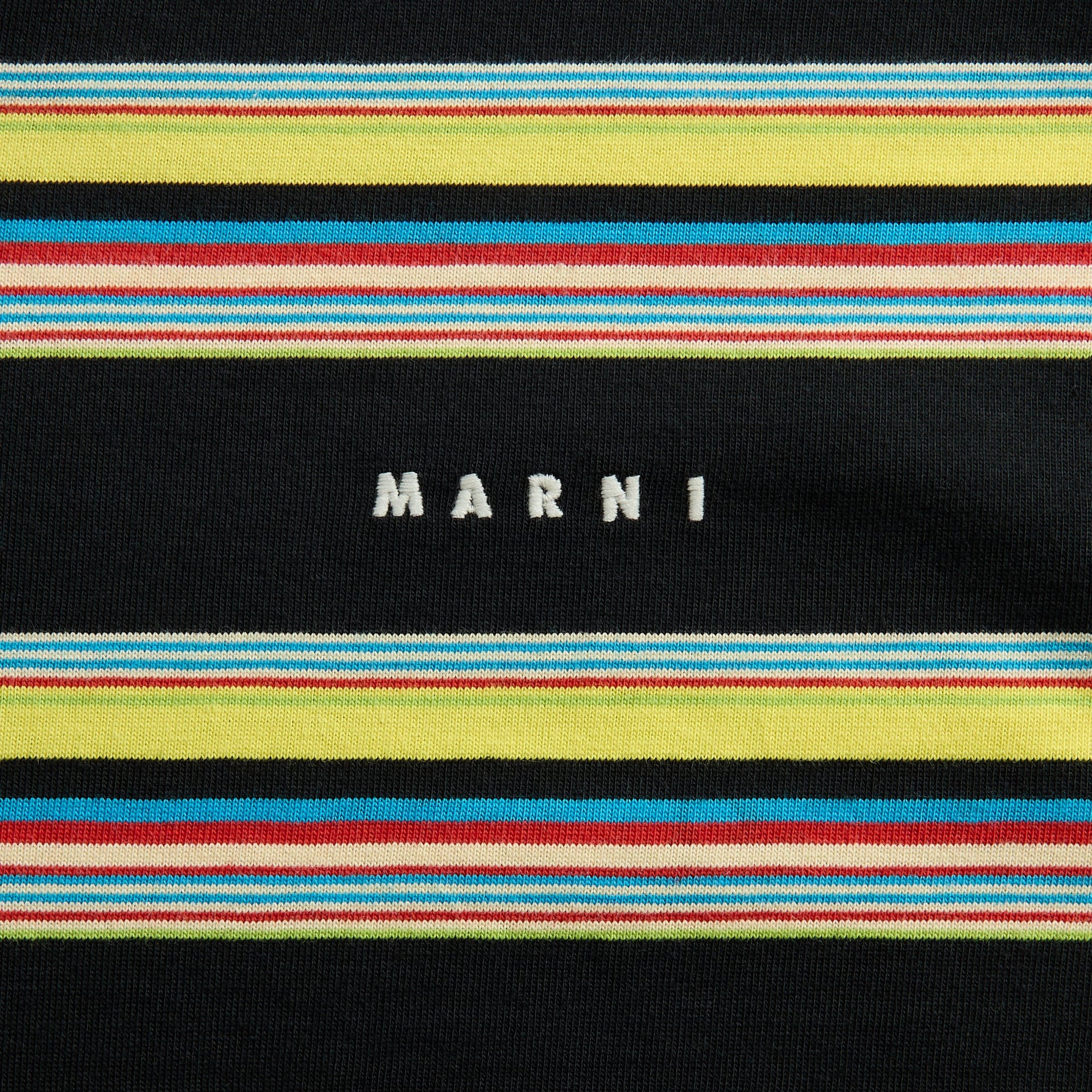 Marni Striped Short Sleeve Tee - Acid