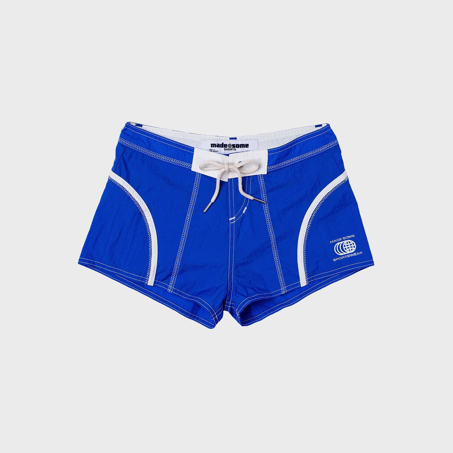 MadeSome Short Shorts - Cobalt / White