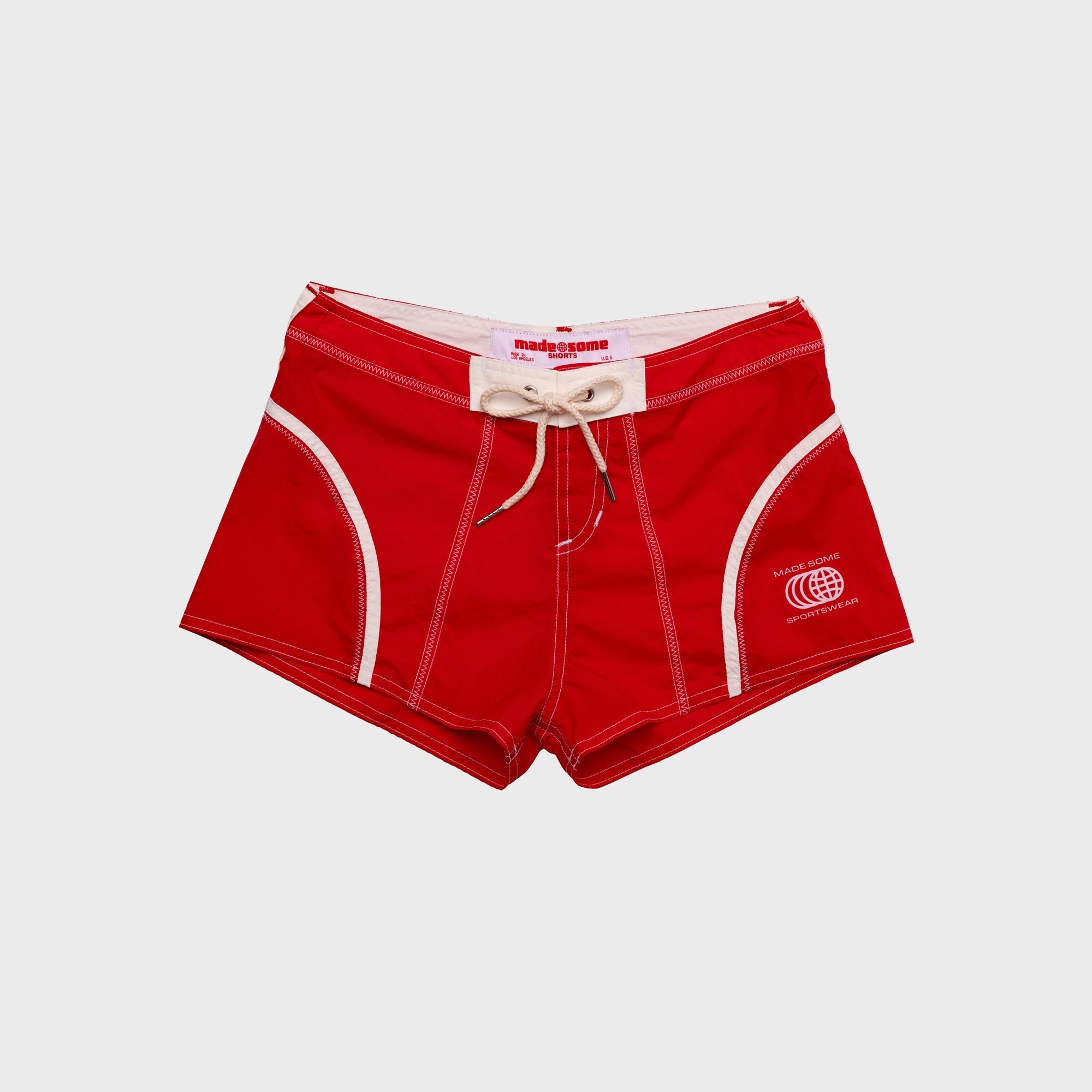 MadeSome Short Shorts - Red / White – Kith
