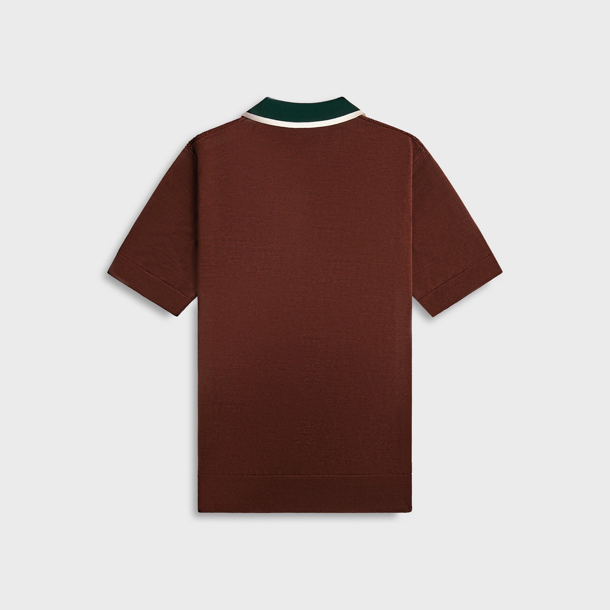 Casablanca Oversized Mini Cable Polo - Dark Brown – Kith