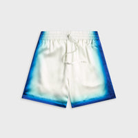 Casablanca Drawstring Shorts - Blue Fade / White