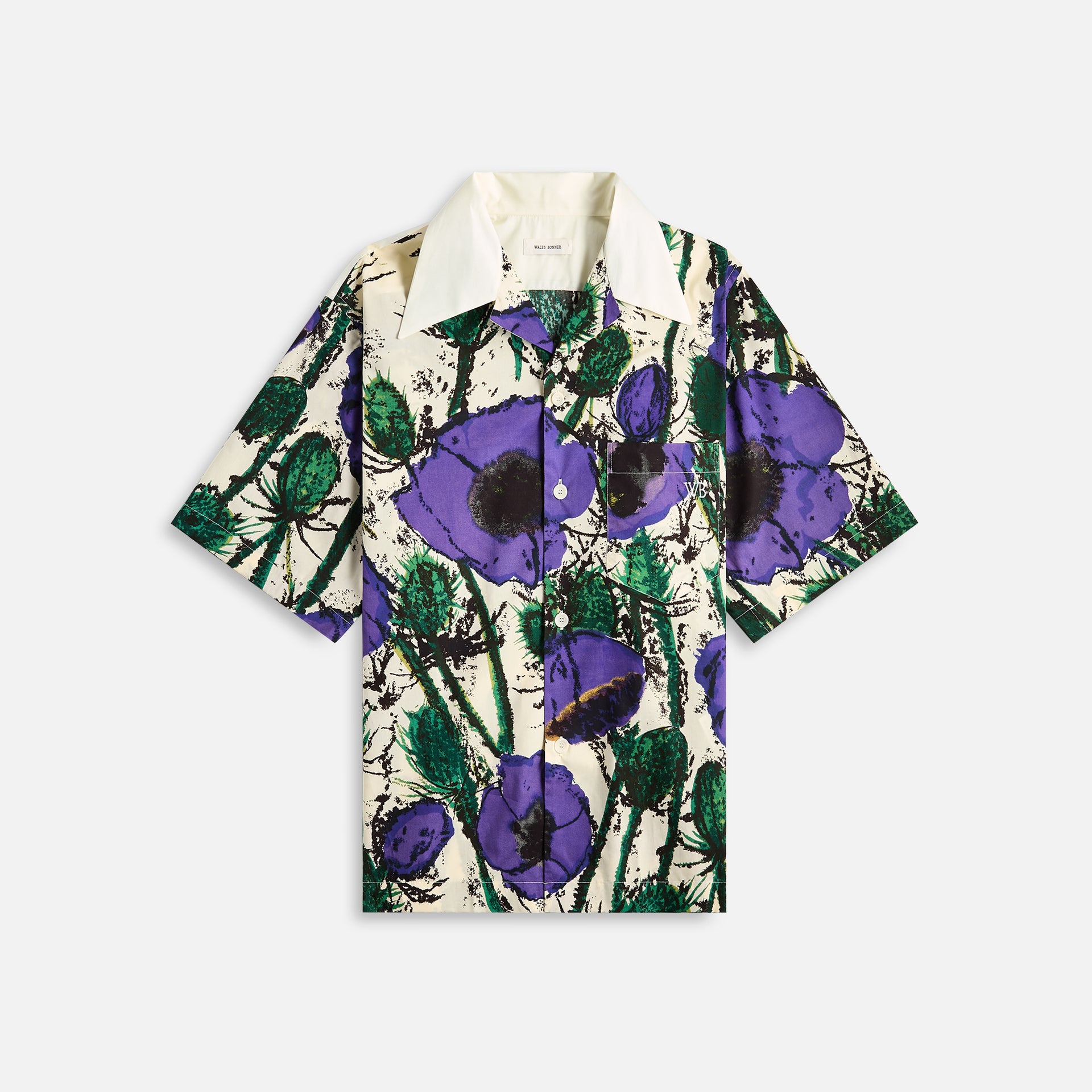 Wales Bonner Highlife Bowling Shirt - Poppy Purple