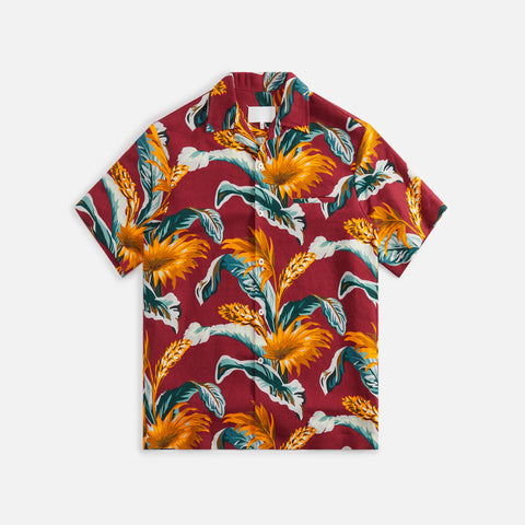 Margiela Barkcloth Print Shirt - Red