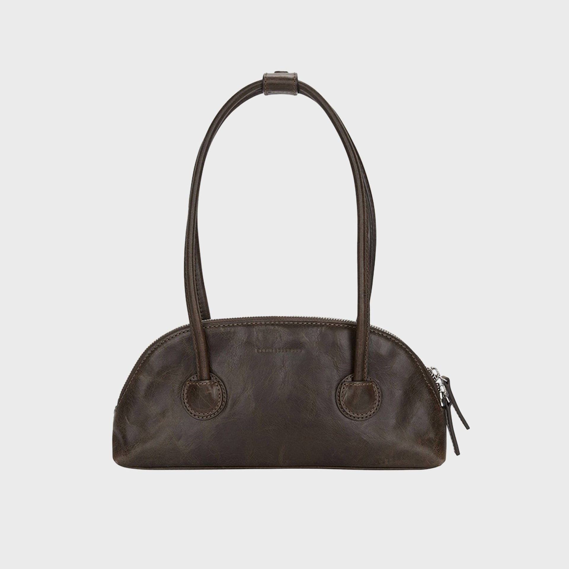 MARGESHERWOOD Bessette Shoulder Bag - Washed Brown Pull-Up
