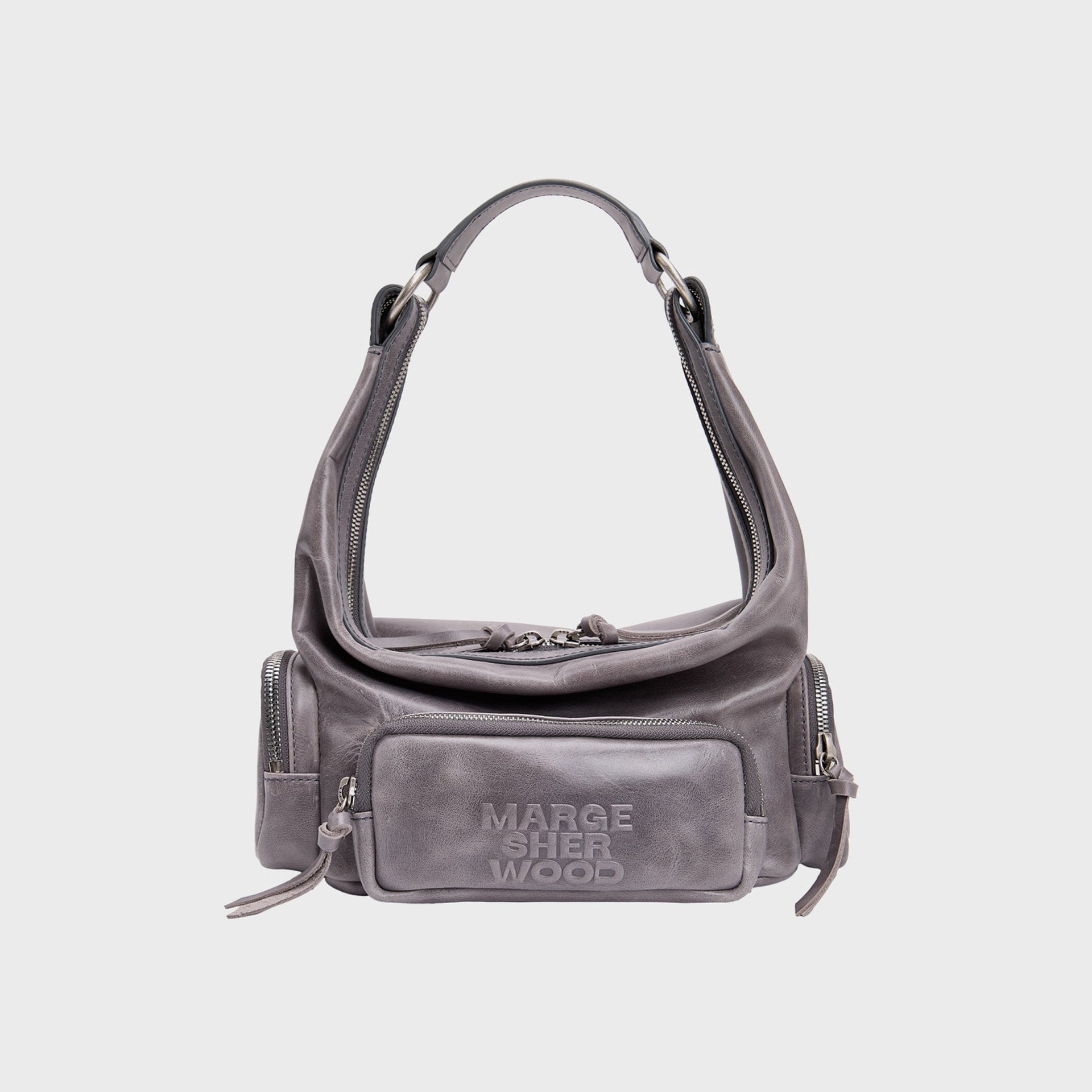 MARGESHERWOOD City Hobo EW Mini Bag - Mauve Pull-Up