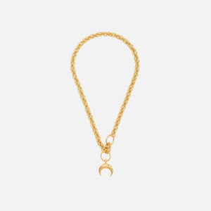 MARINE SERRE Moon Charm Necklace - Gold