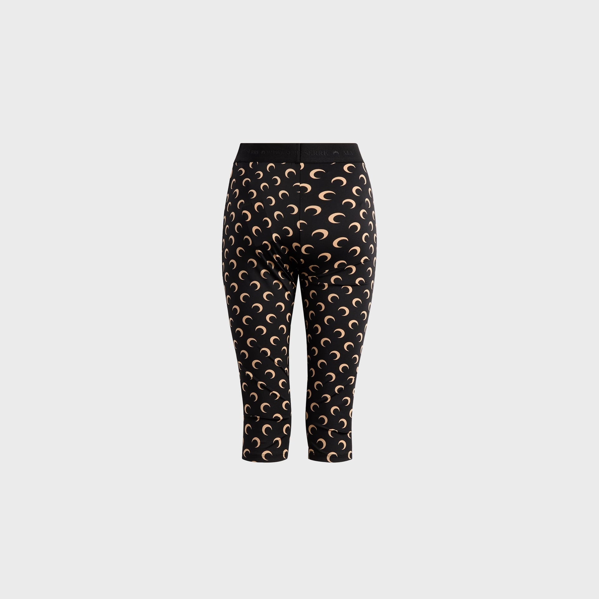 Marine Serre Moon Printed Jersey Capri Pant - Black
