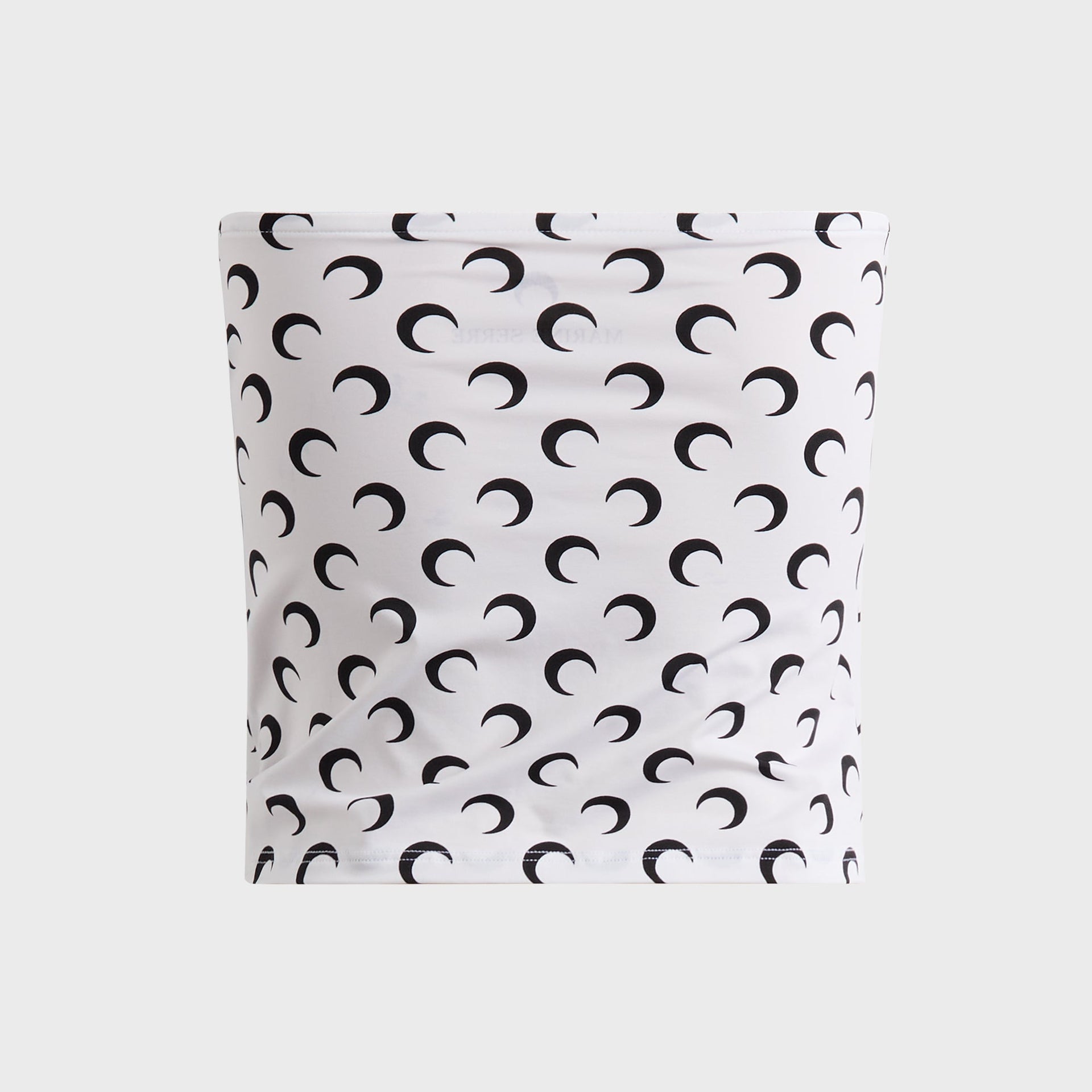 Marine Serre Moon Printed Jersey Tube Top - White