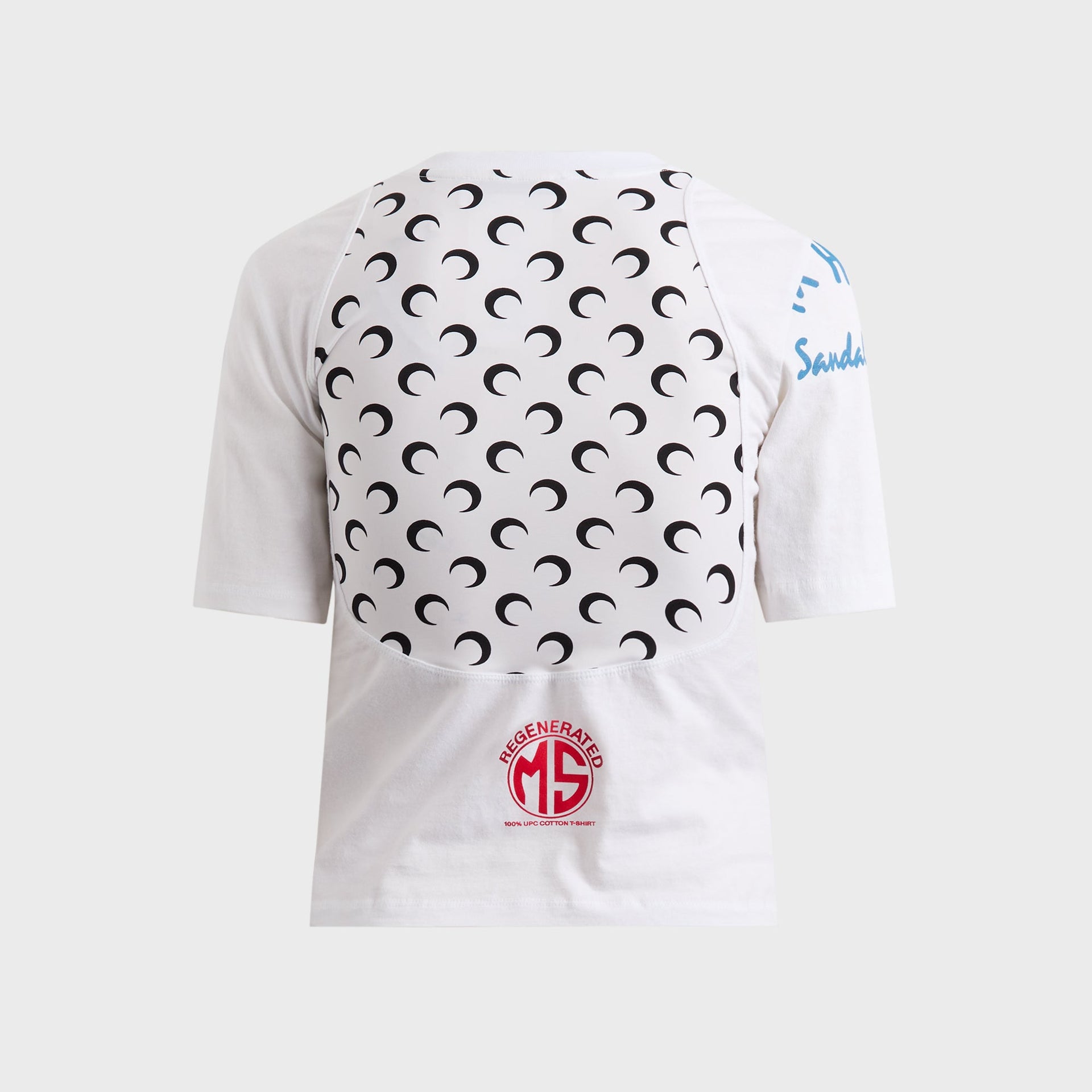 Marine Serre Regenerated Graphic Jersey Baby Fit Shirt - White