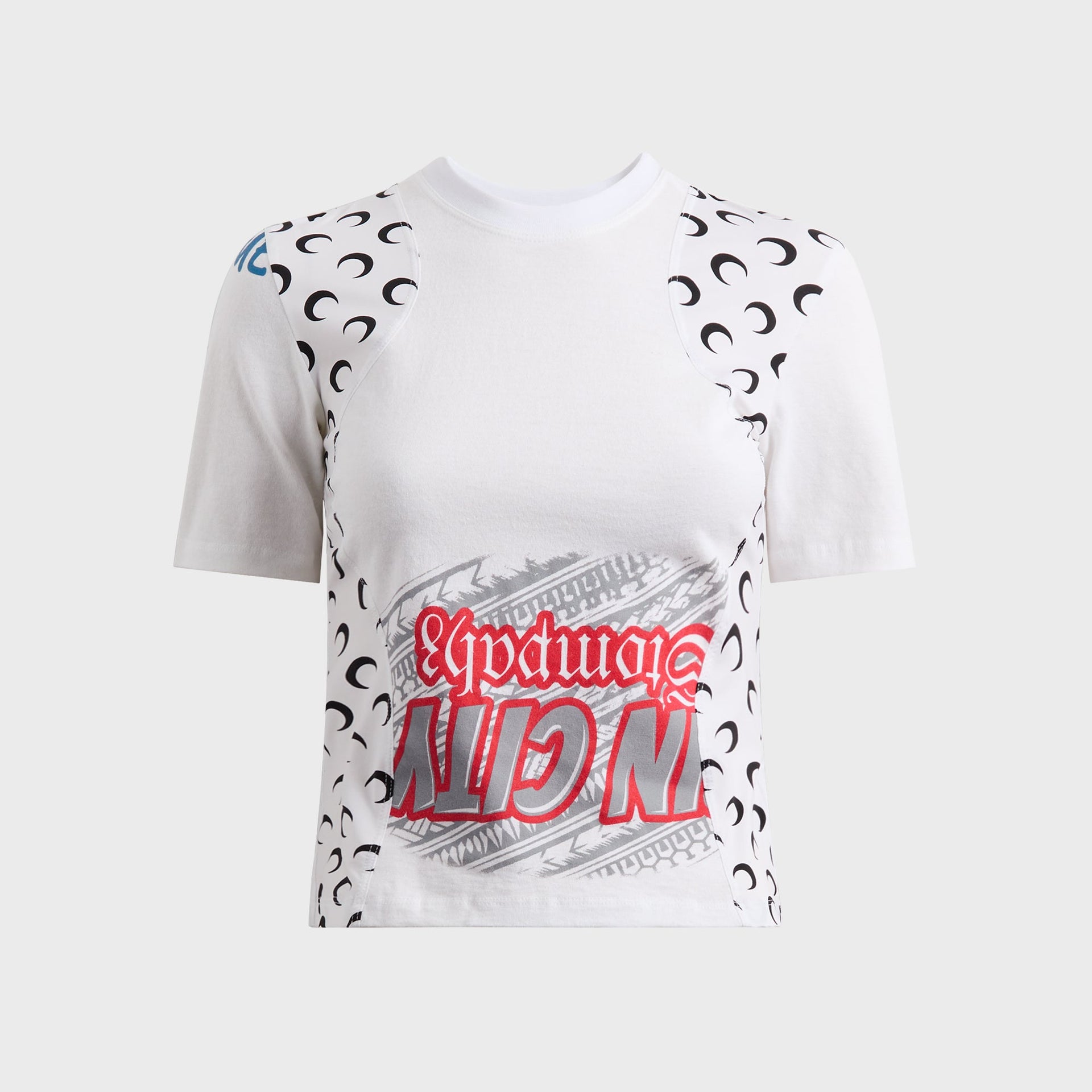 Marine Serre Regenerated Graphic Jersey Baby Fit Shirt - White