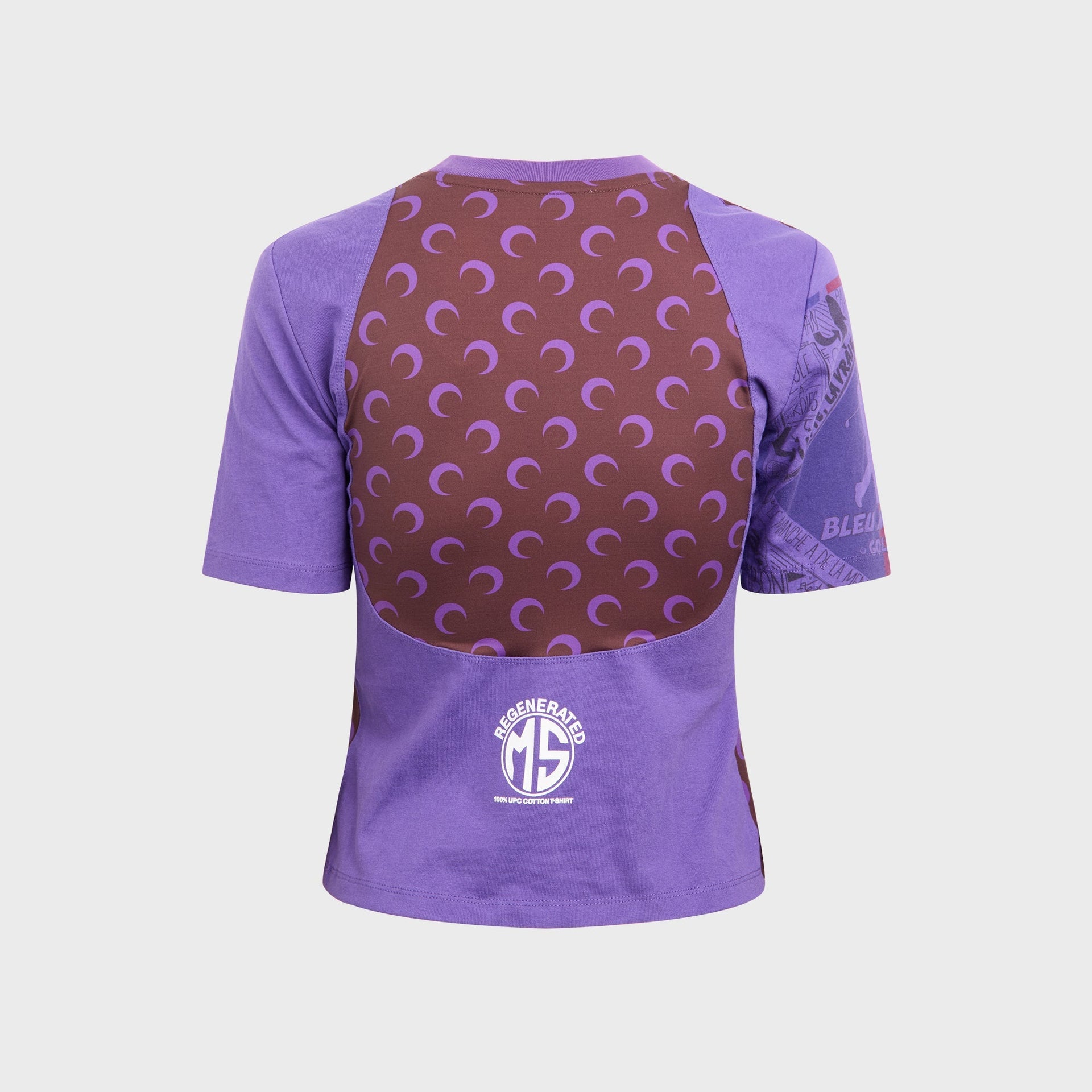 Marine Serre Regenerated Graphic Jersey Baby Fit Tee - Aubergine