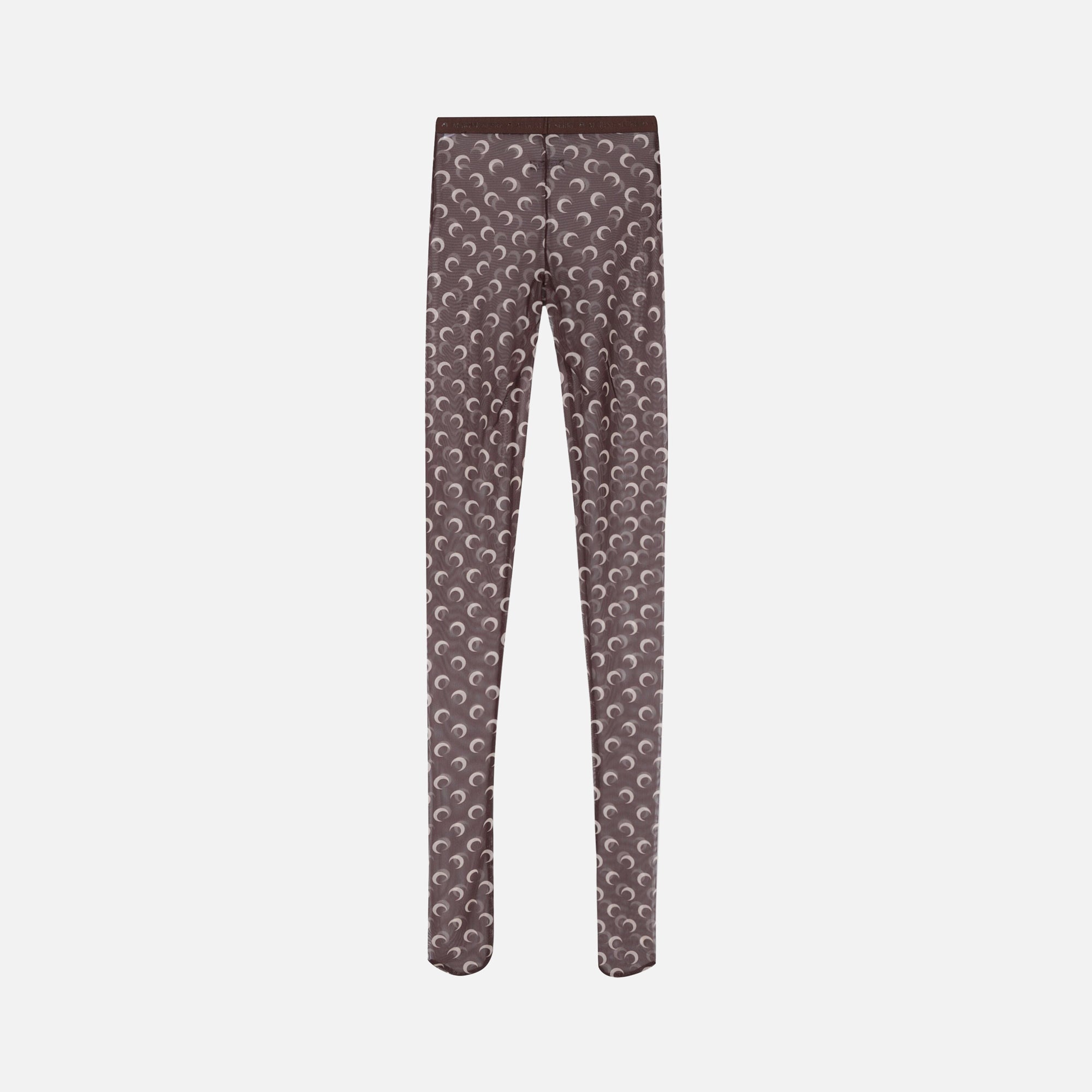 Marine Serre Moon Printed Jersey Stirrup Legging - Moon Tan