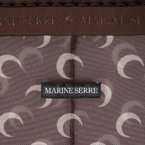 Marine Serre Moon Printed Mesh Tights - Brown