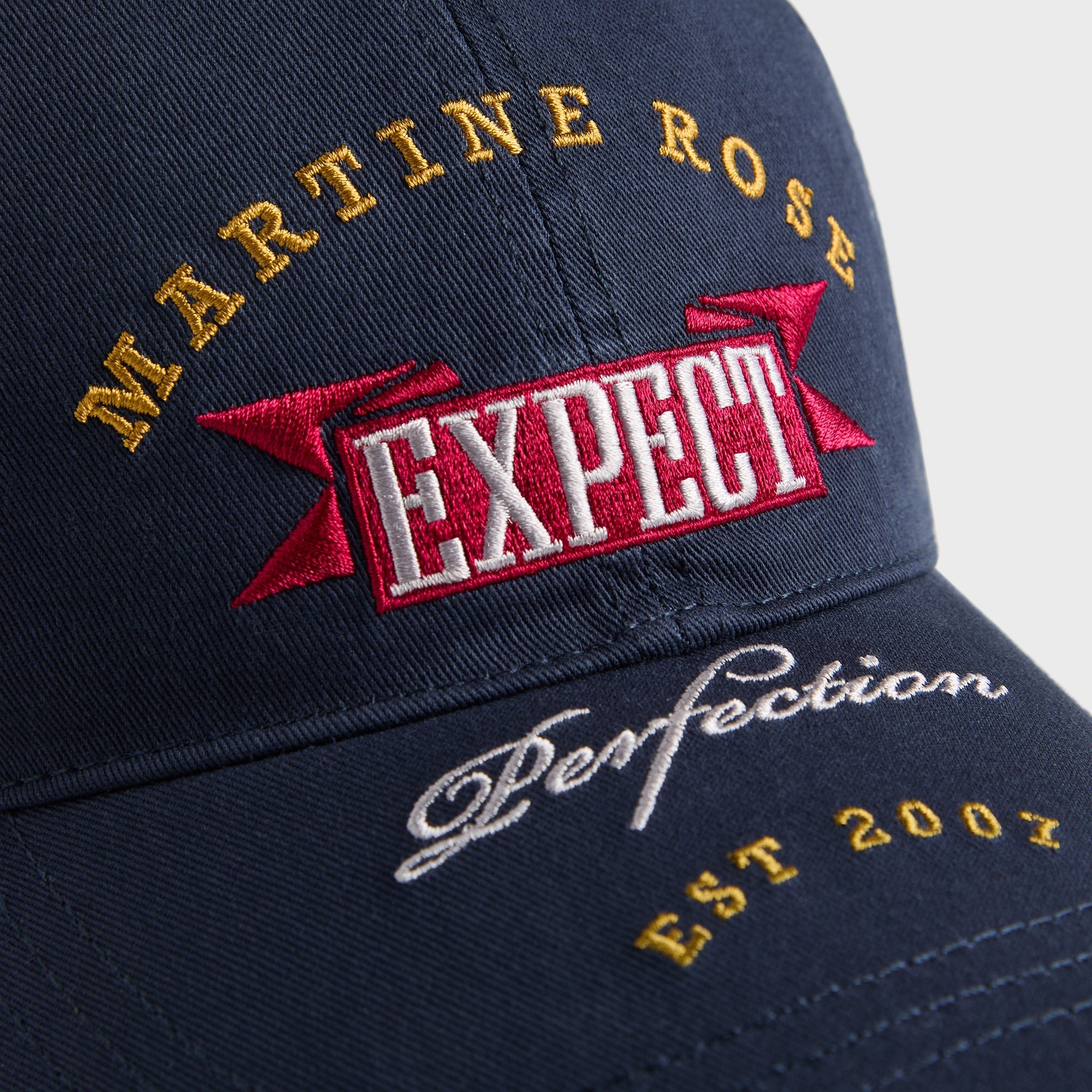 MARTINE ROSE　キャップ Martine Rose Roll Back Cap | GREY-RED | SVD USA