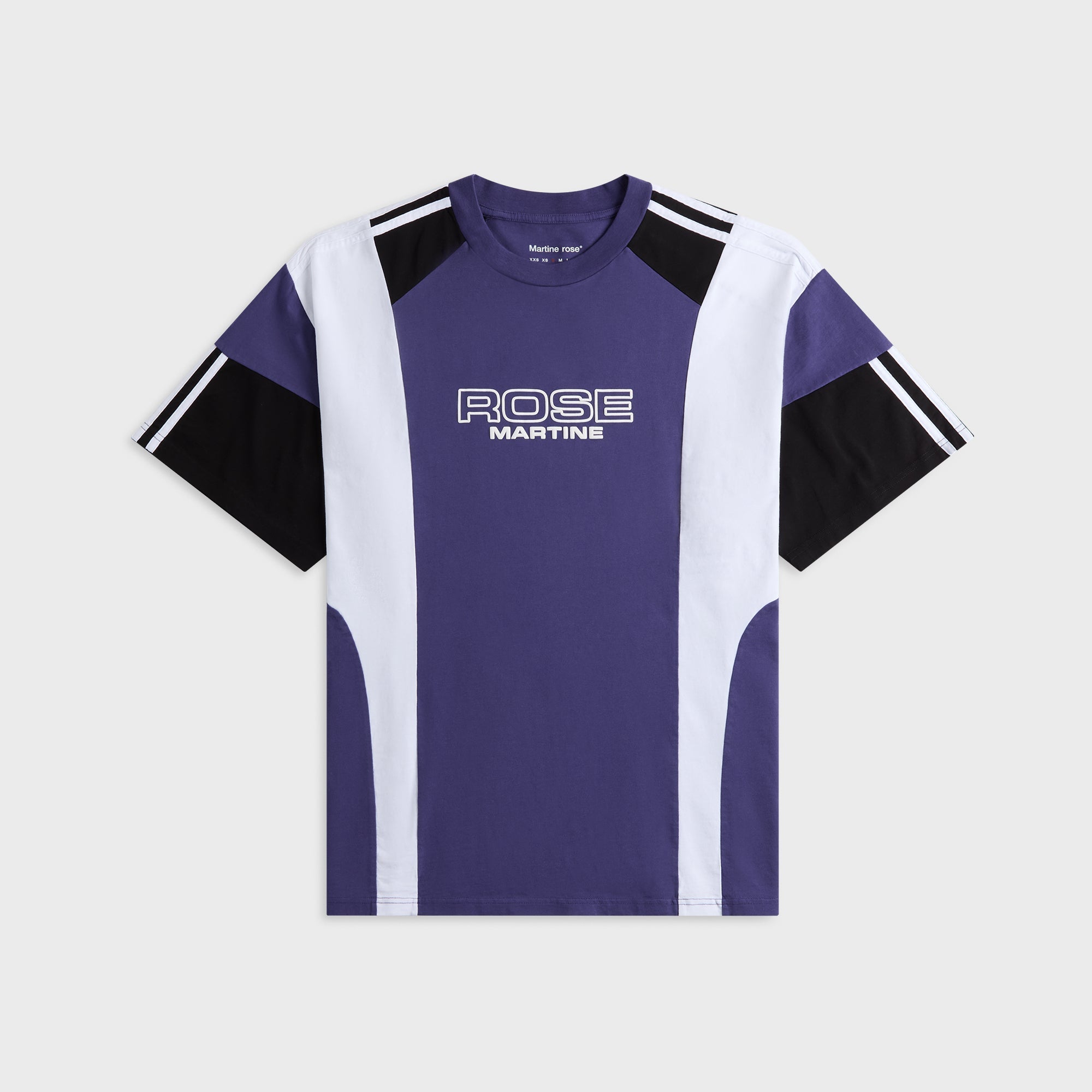Martine Rose Oversized Panelled Tee - Purple Indigo – Kith