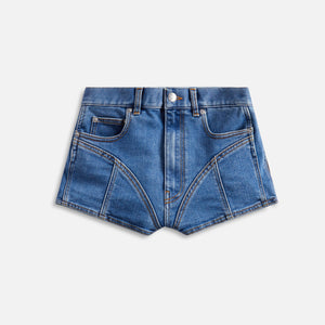 Mugler Micro Short - Blue Denim