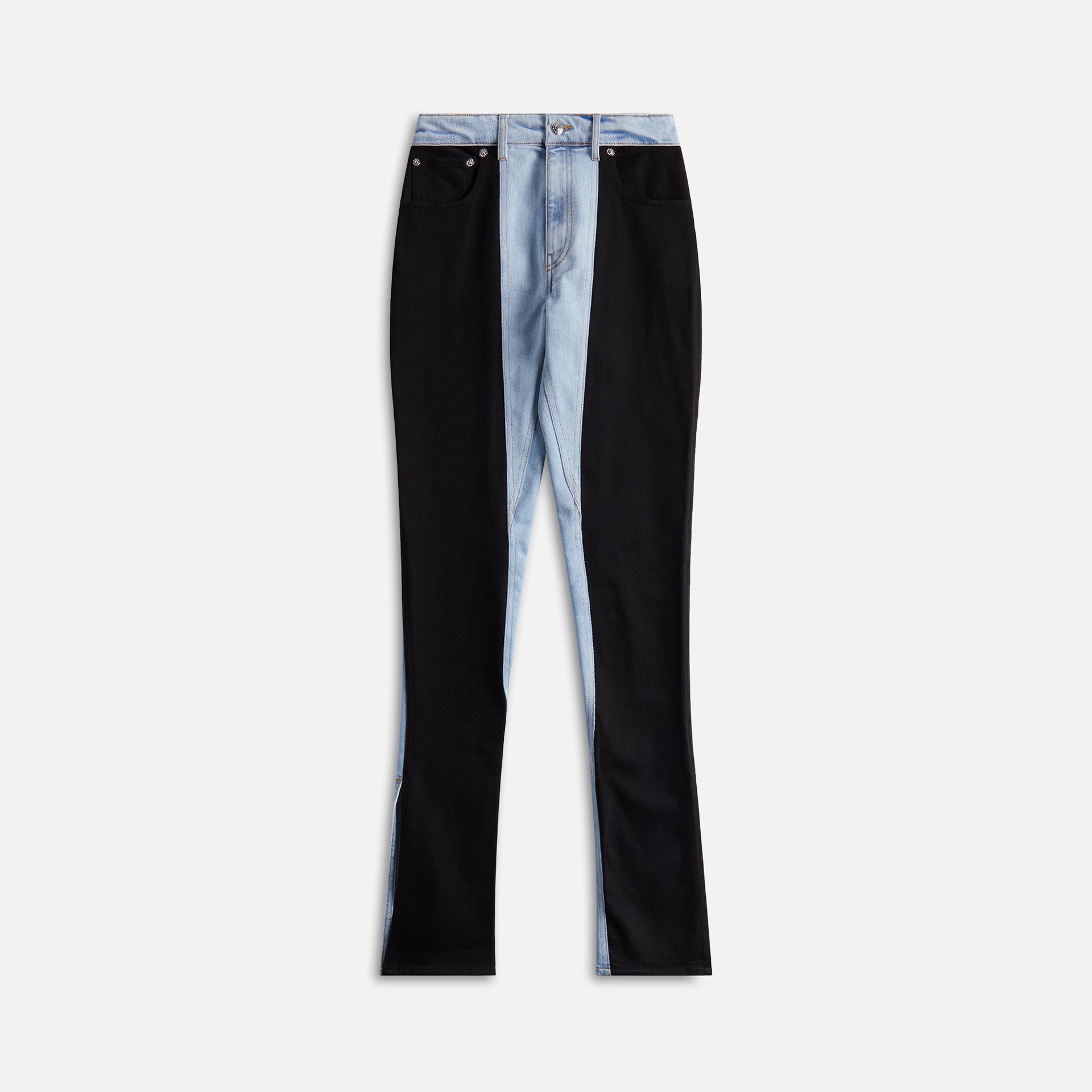 Mugler Paneled Denim - Black / Blue