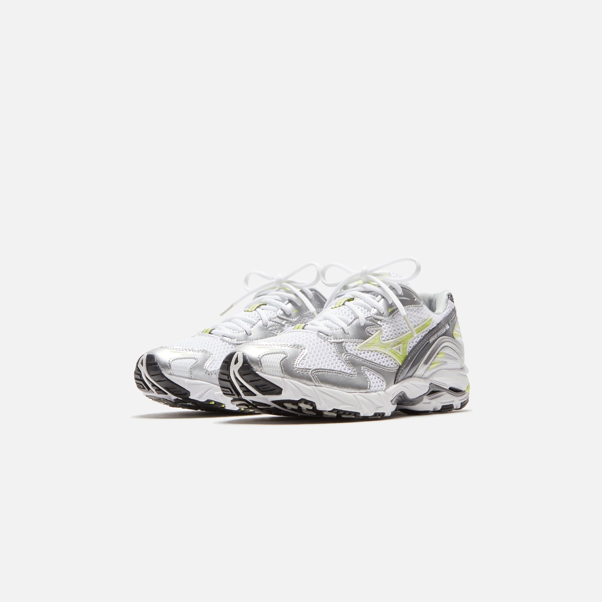 Mizuno Wave Rider 10 - White / Sunny Lime / Silver