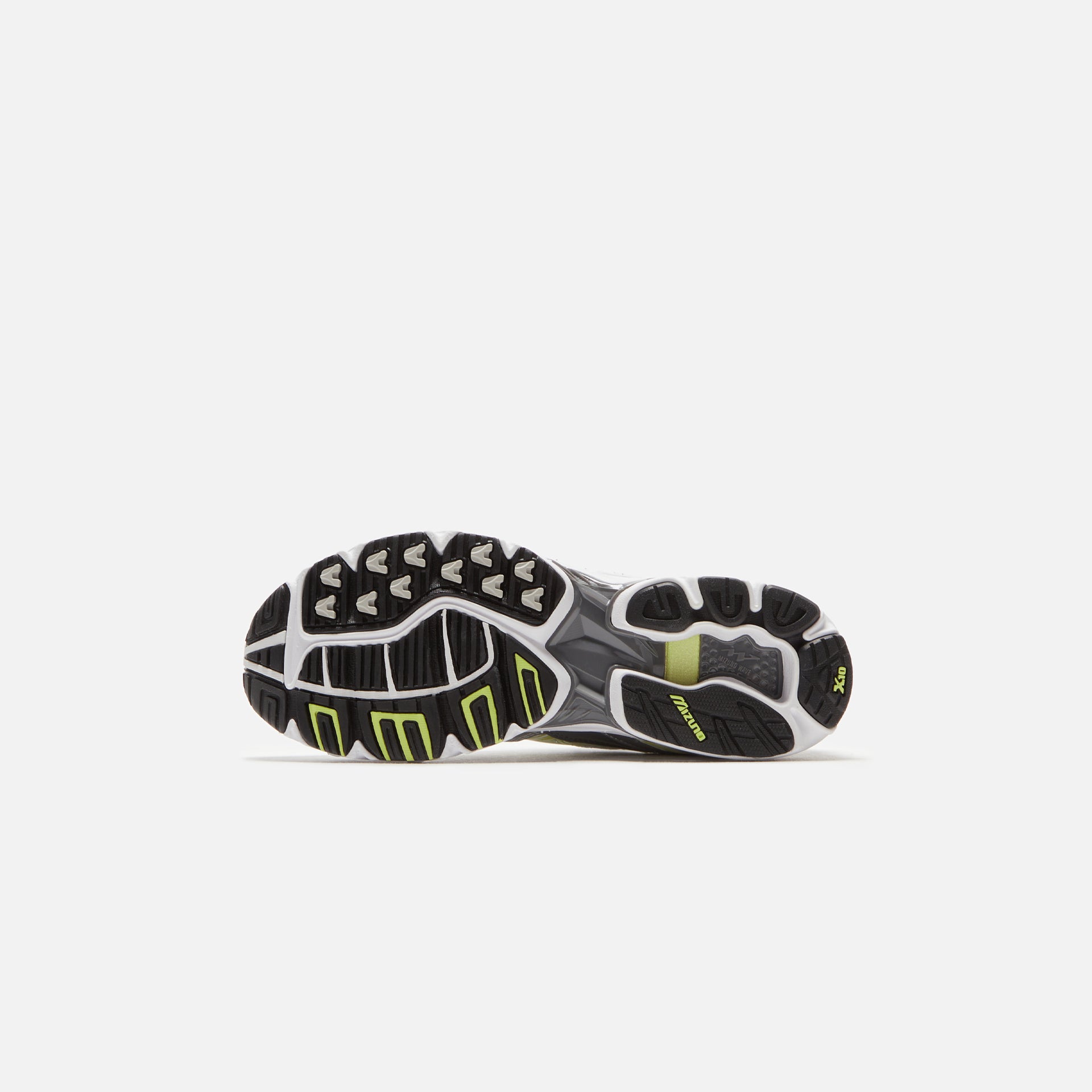 Mizuno Wave Rider 10 - White / Sunny Lime / Silver