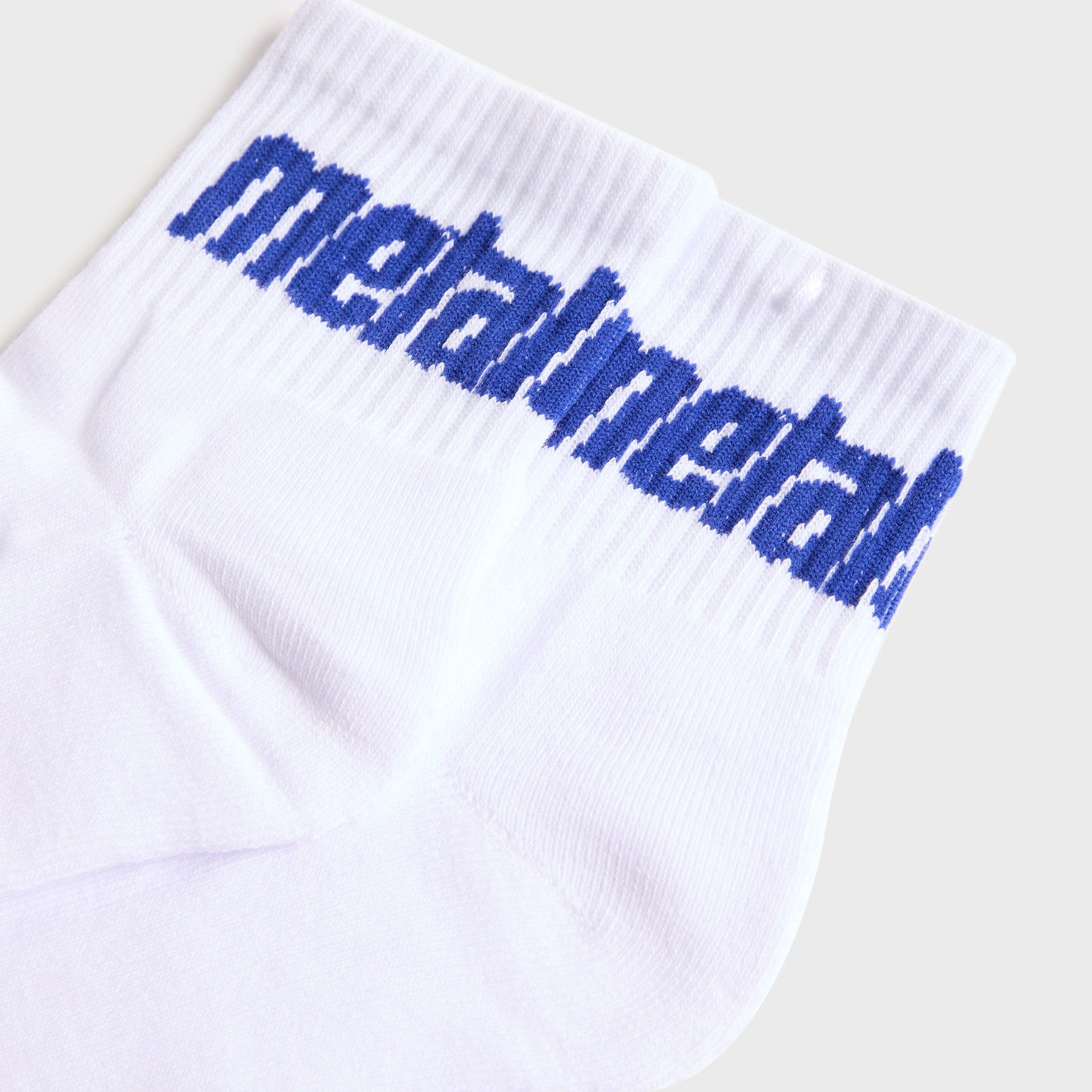 Metalwood Metal Logo Quarter Sock - White / Blurple