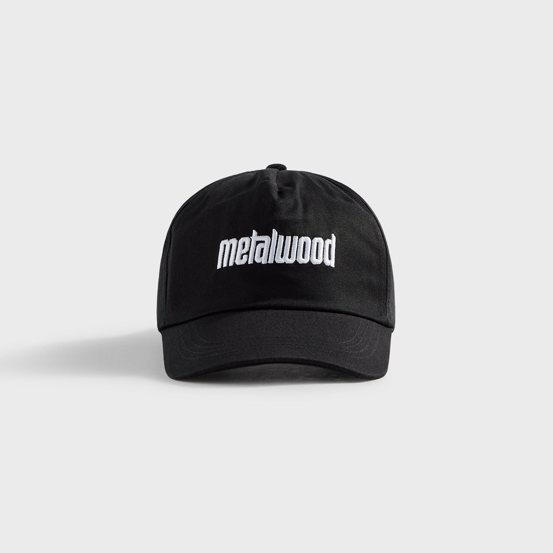 Metalwood Metal Logo 5 Panel Cap - Black