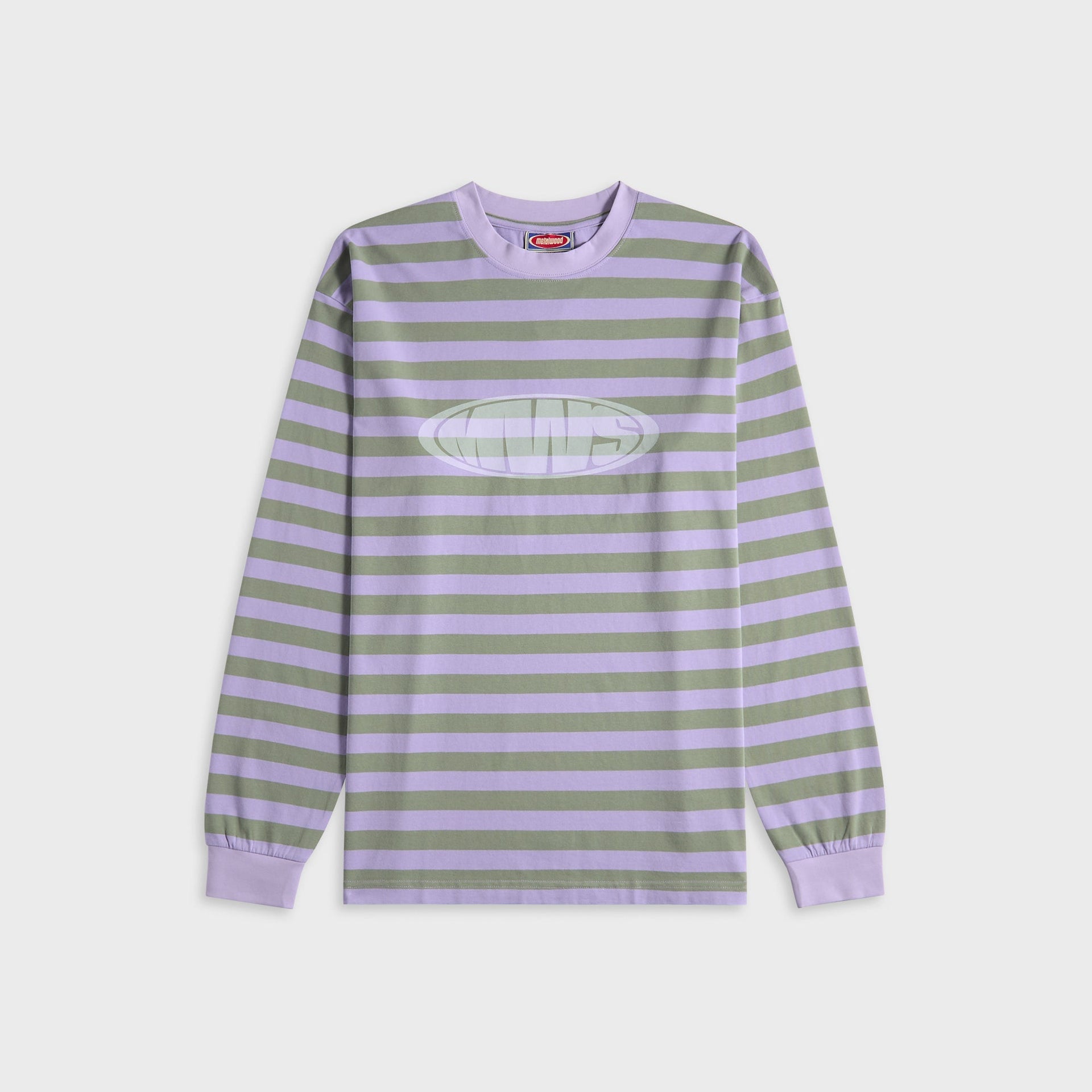 Metalwood Bulge Logo Long Sleeve Tee - Pink / Green