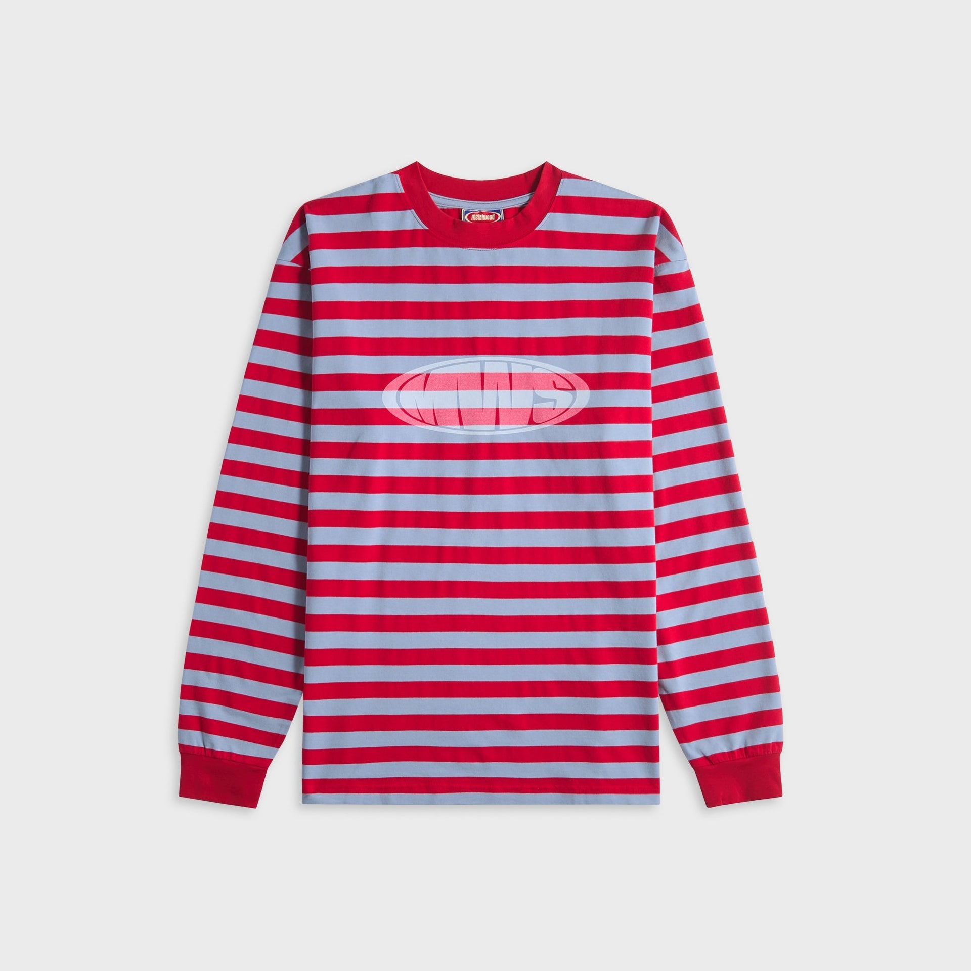 Metalwood Bulge Logo Long Sleeve Tee - Red / Purple