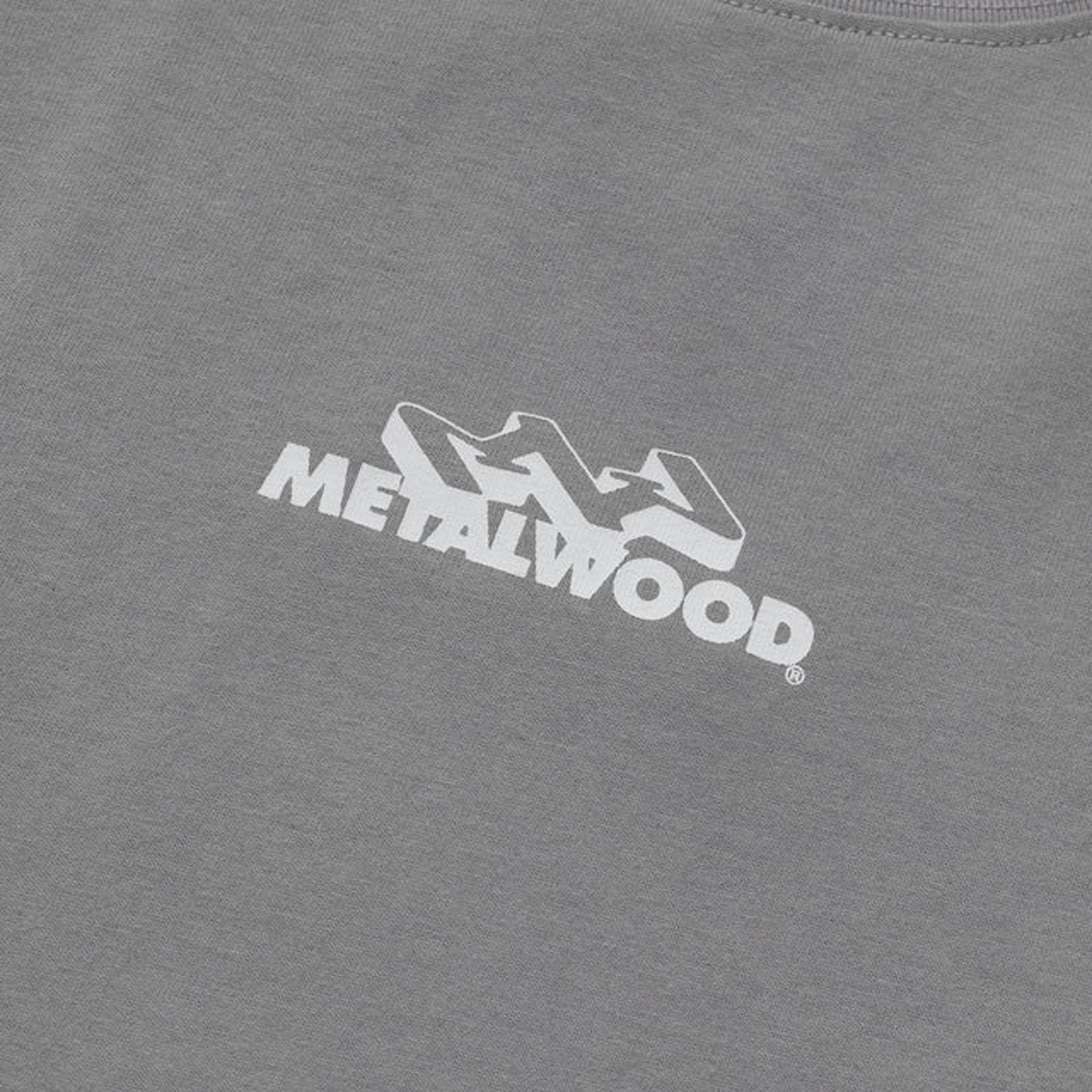 Metalwood Mountaineer Raglan Tee - Grey / Pink