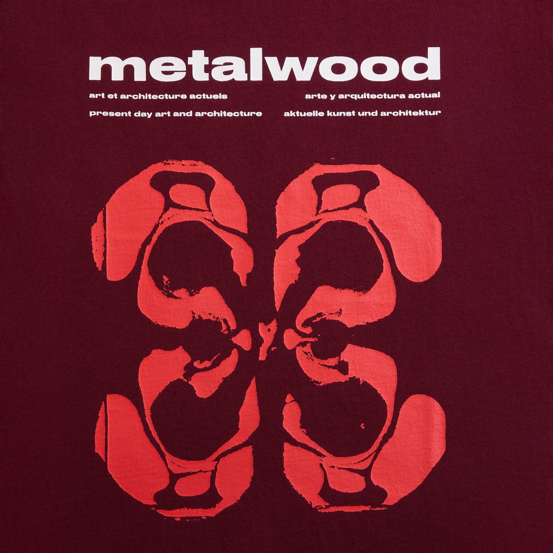 Metalwood Rorschach Tee - Maroon