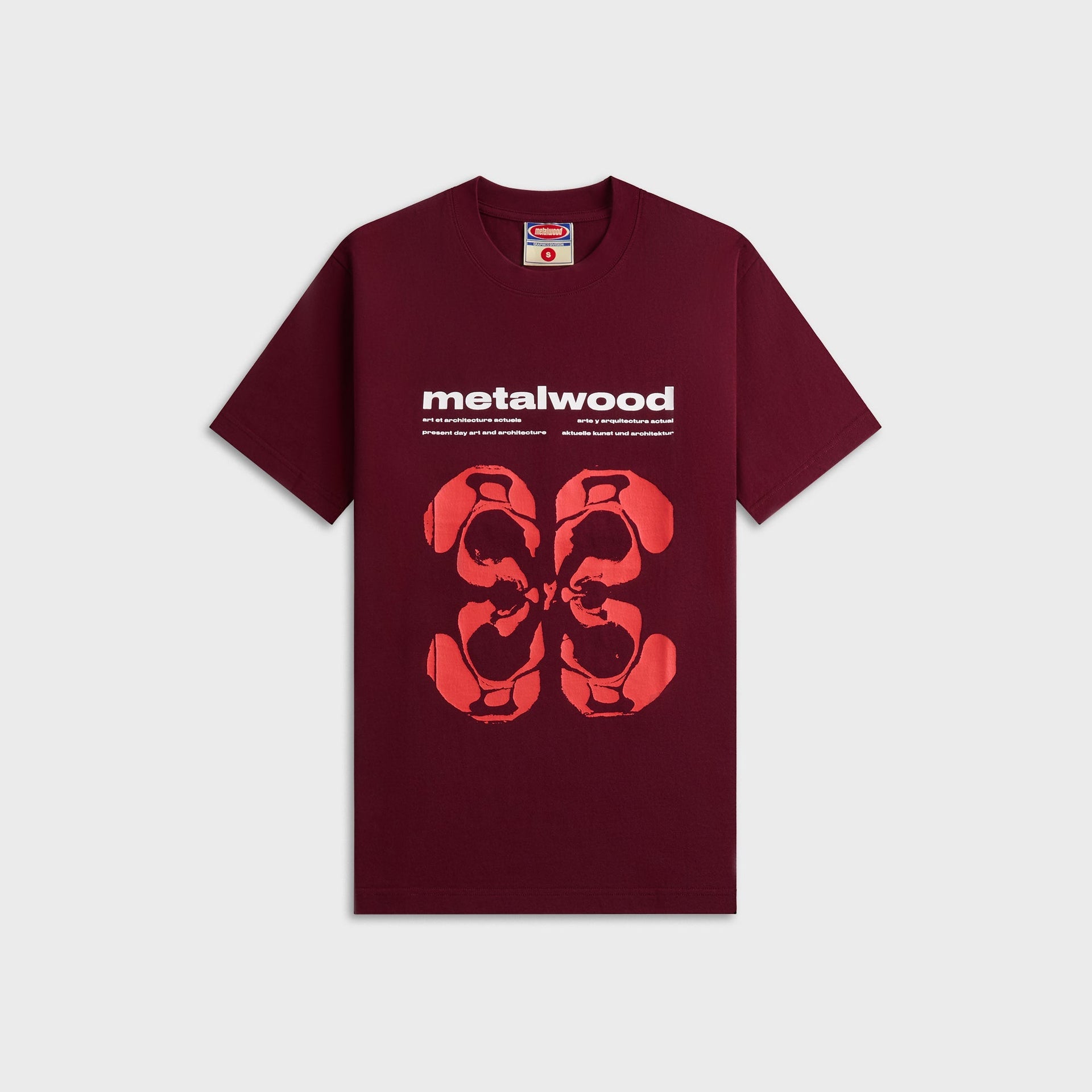 Metalwood Rorschach Tee - Maroon