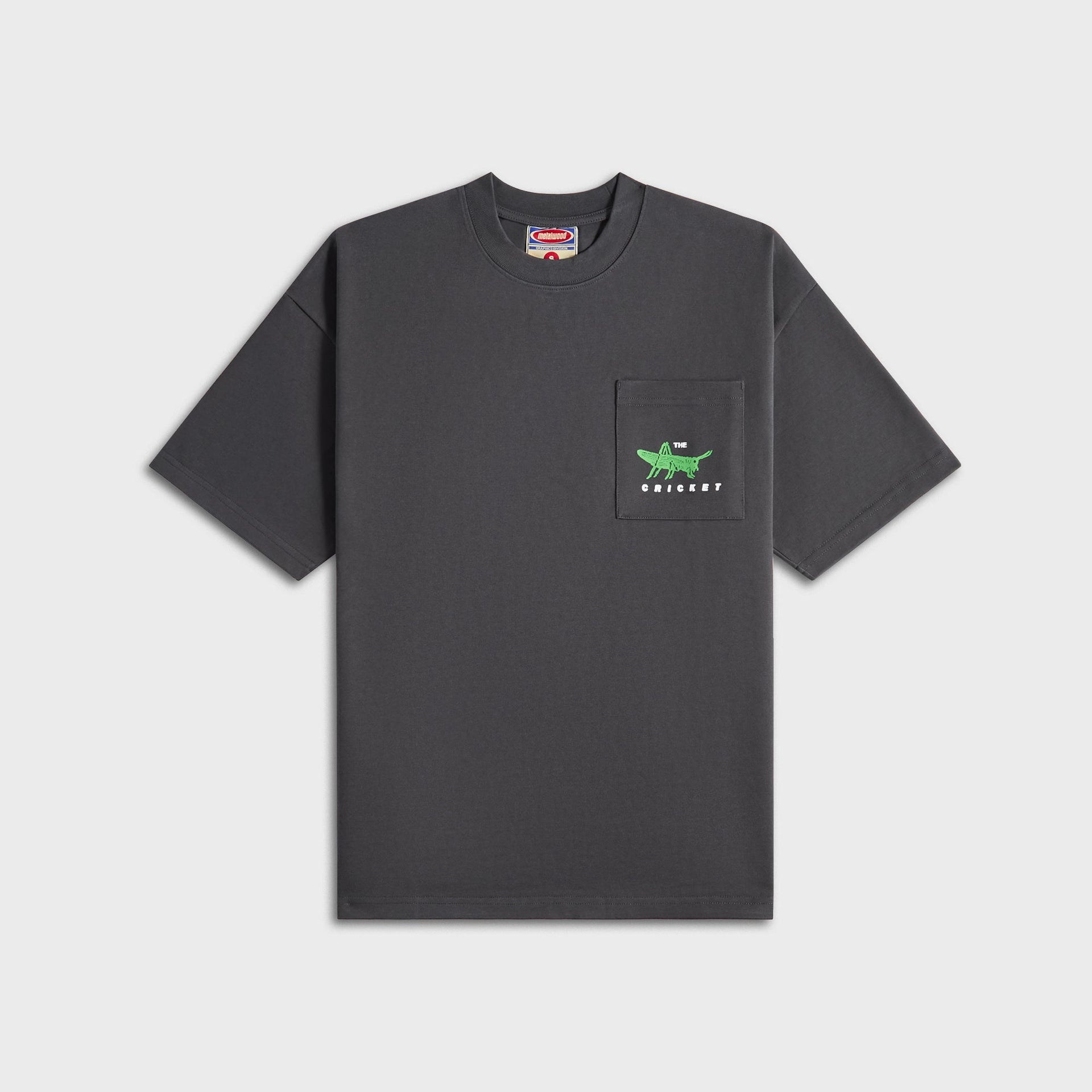 Metalwood Cricket Heavy Pocket Tee - Tar