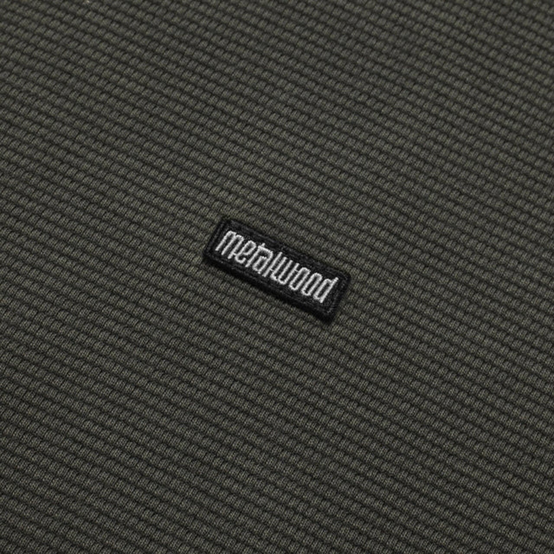 Metalwood Mini Metal Logo Long Sleeve Thermal Shirt - Tar