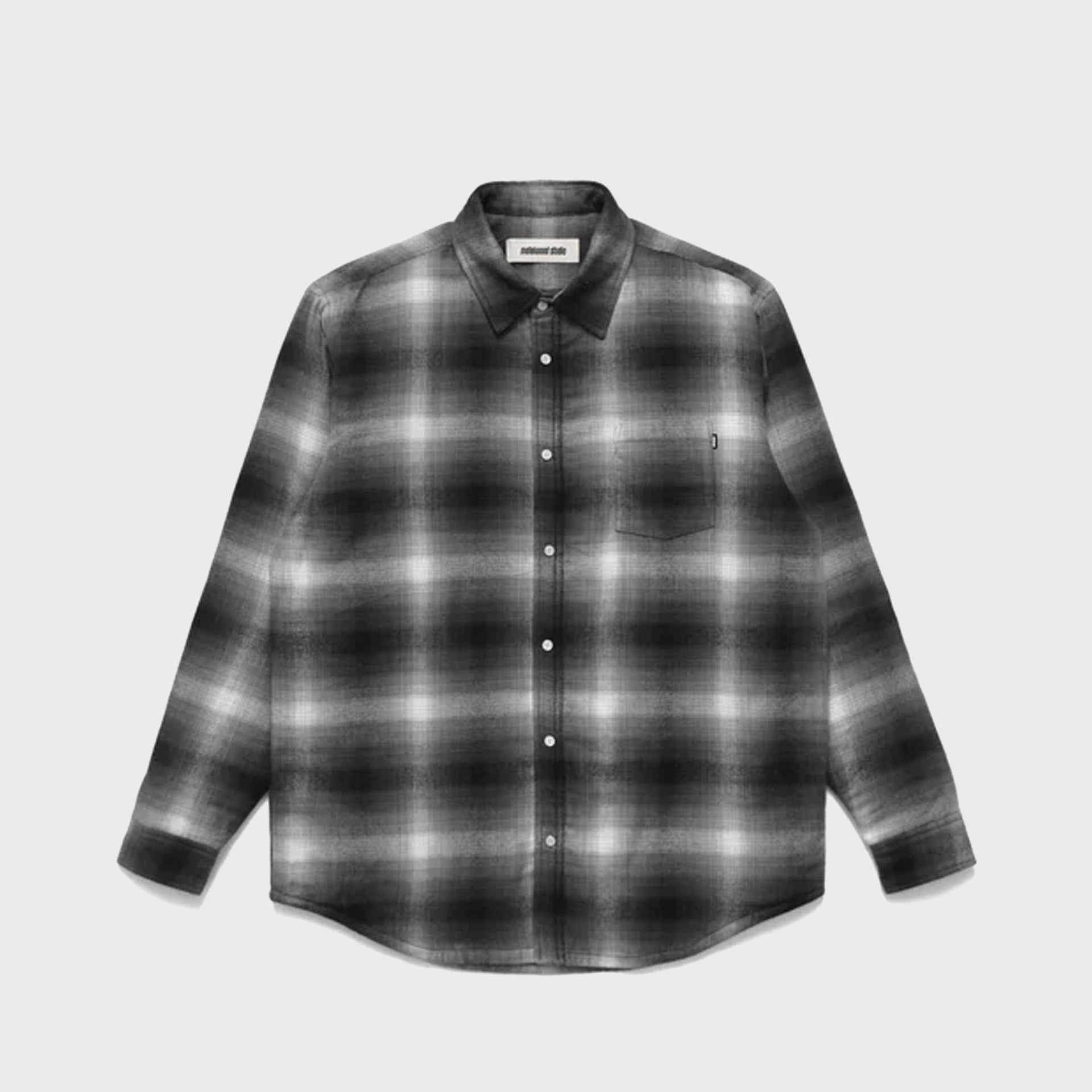 Metalwood Poly Filled Shirt - Black Plaid