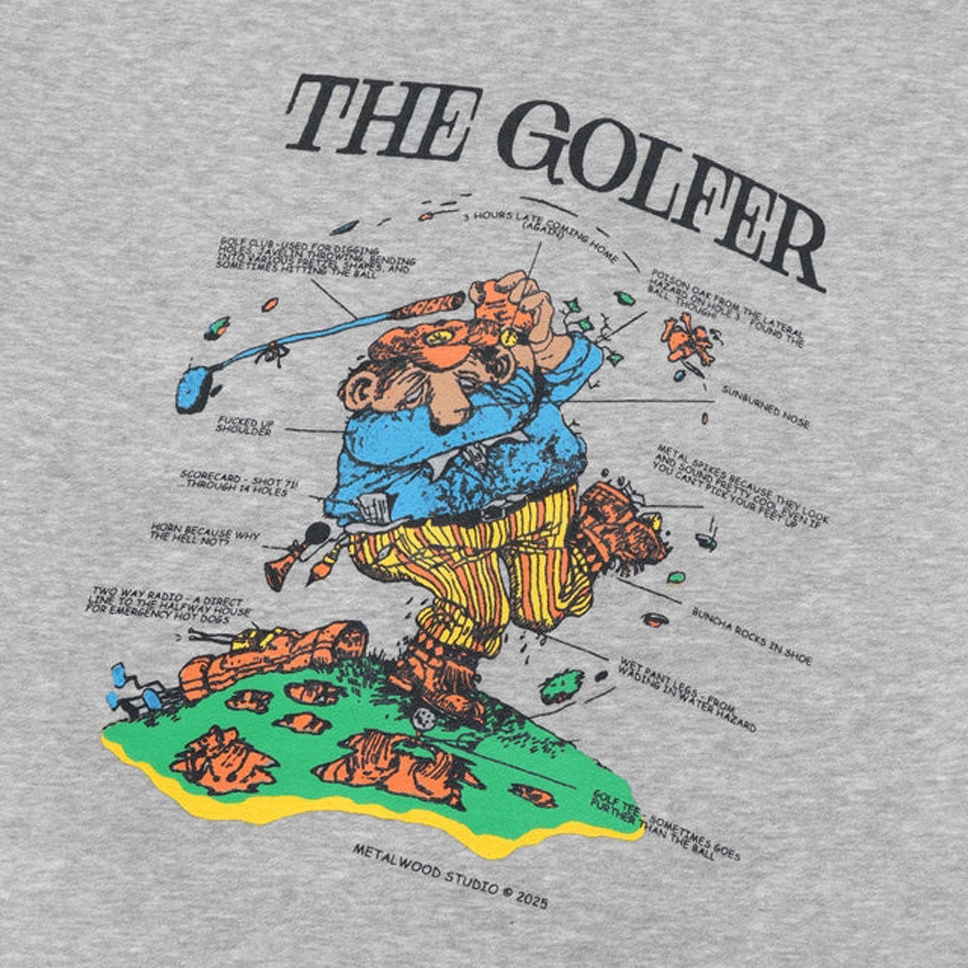 Metalwood Excuses Crewneck Sweatshirt - Heather Grey