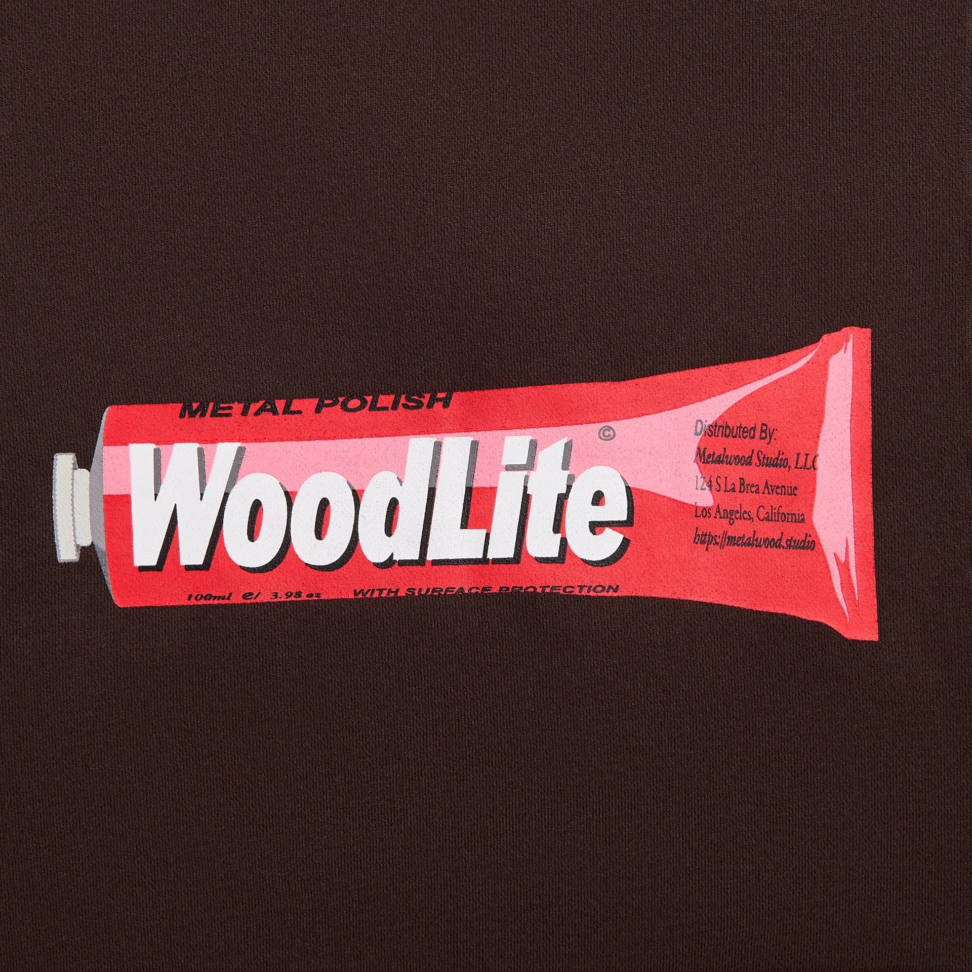 Metalwood Woodlite Hooded Sweatshirt - Brown