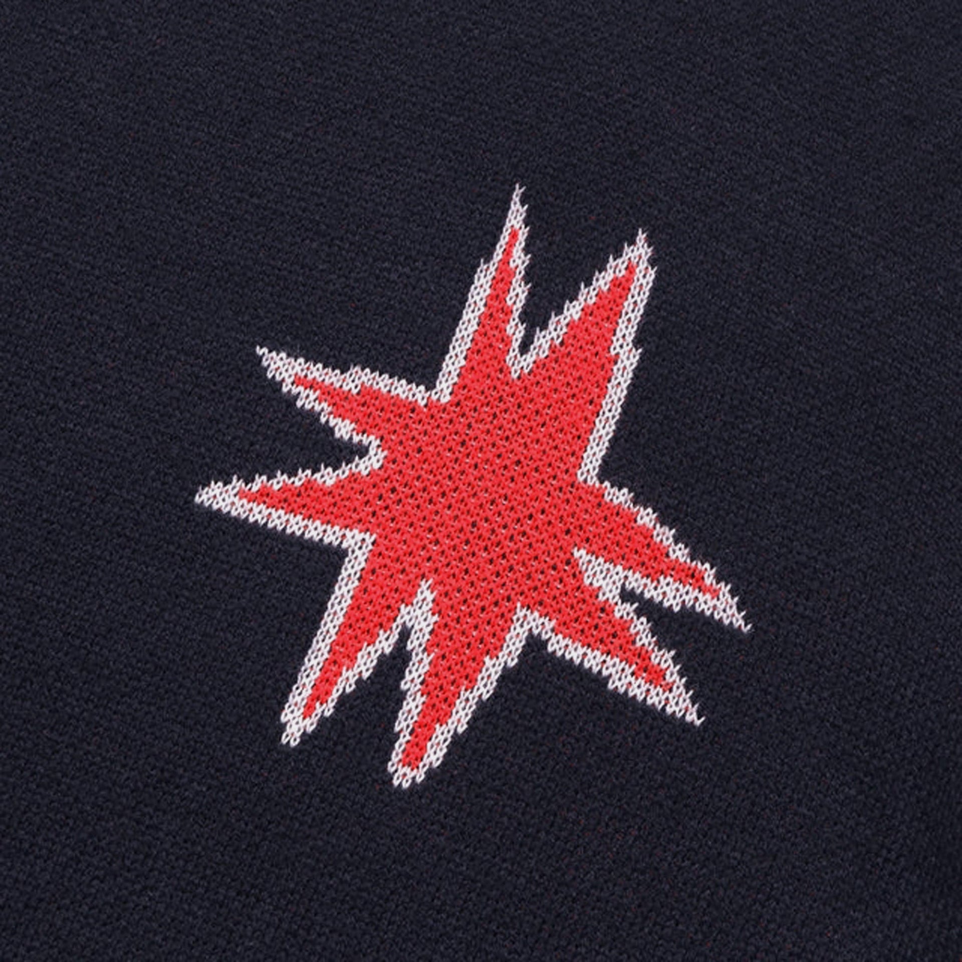 Metalwood Kiki Zip Knit Long Sleeve Polo - Navy