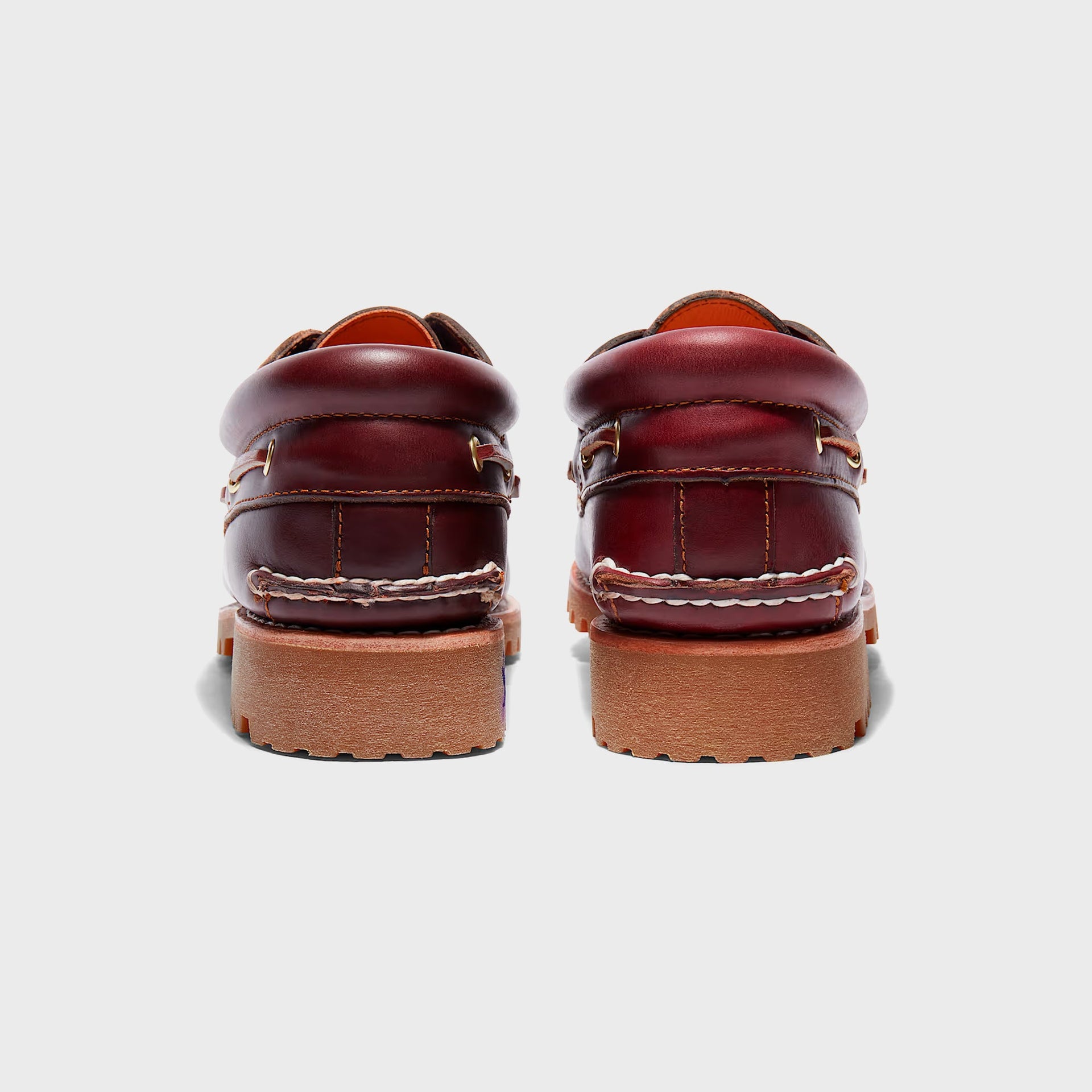 Timberland Authentic Three-Eye Lug Handsewn Boat Shoe - Burgundy