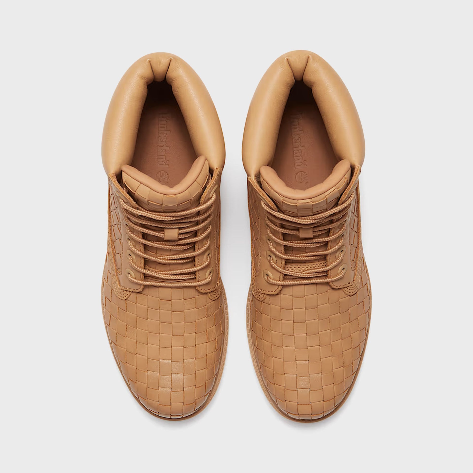 Timberland Textured Premium 6-Inch Boots - Beige Full Grain