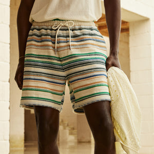 Kith Woven Stripe Curtis Short - Current