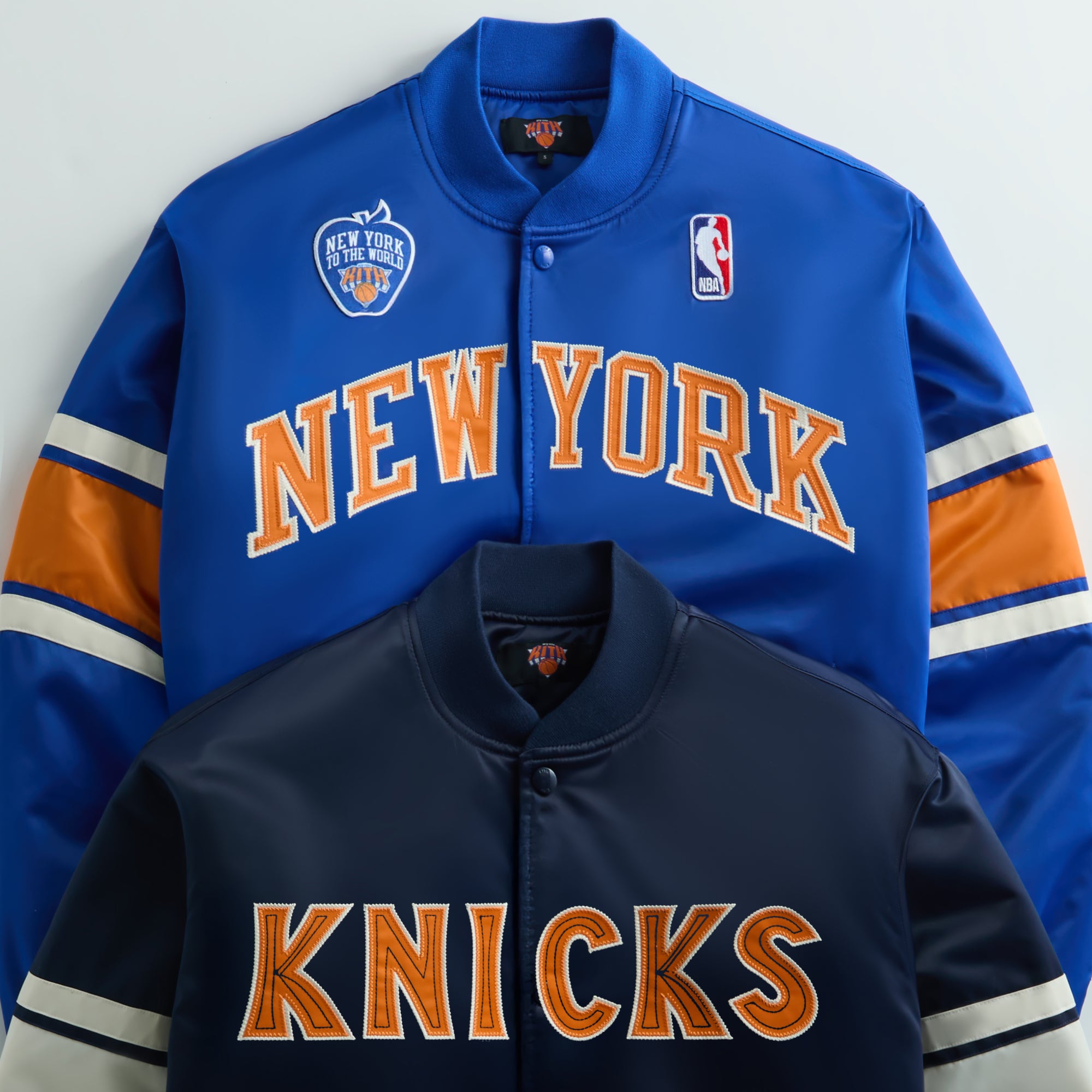 Kith for the New York Knicks Patrick Ewing Classic Satin Bomber Jacket