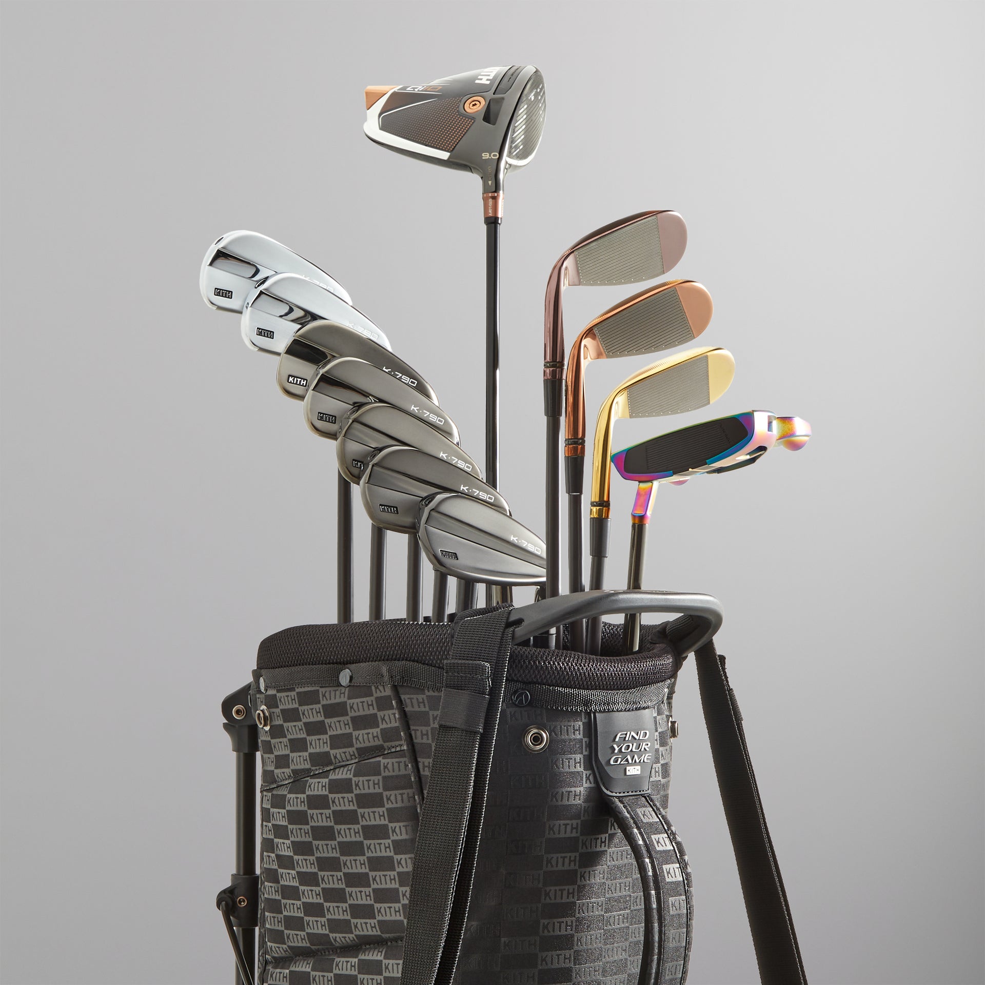 Kith for TaylorMade Flextech Stand Bag | MADE-TO-ORDER - Black