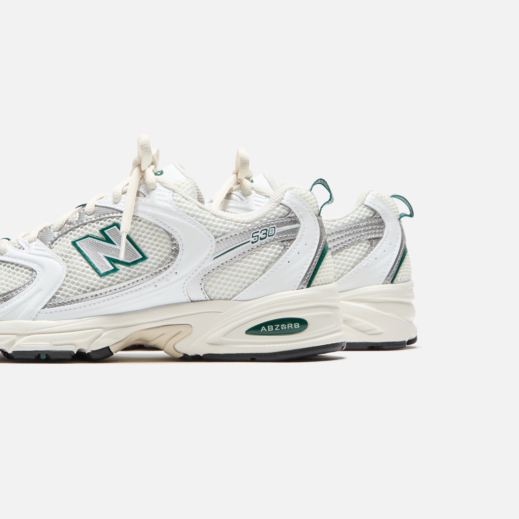 New Balance 530 - Sea Salt / White / Marsh Green – Kith