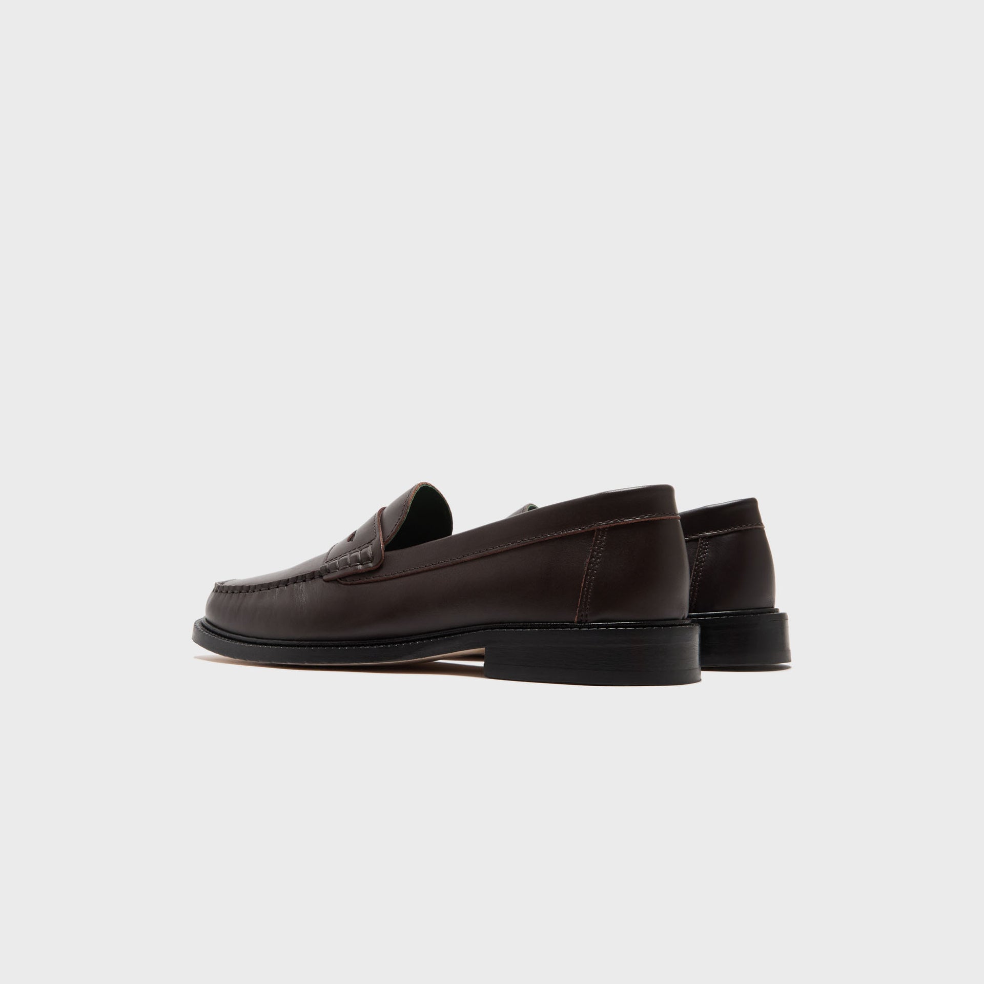 VINNY's Yardee Moccasin Loafer - Brown Nappa Leather