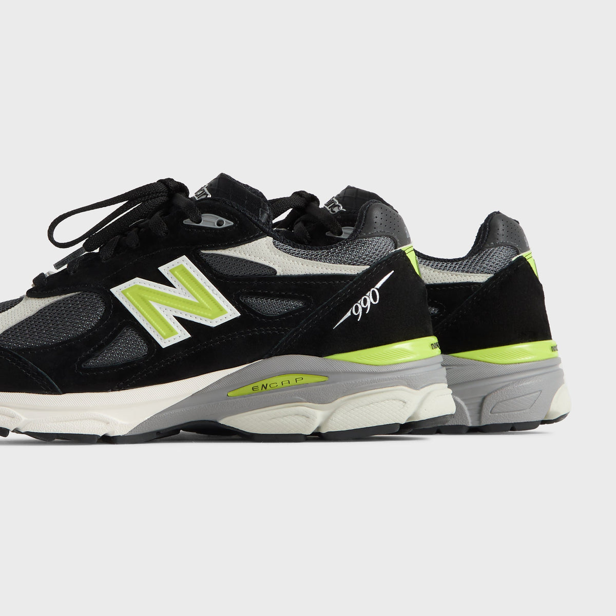 Kith, United Arrows & Sons, & New Balance Made in USA 990v3 - Black / Oyster Mushroom