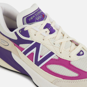 New Balance Made in USA 990v6 - White / Cream / Purple