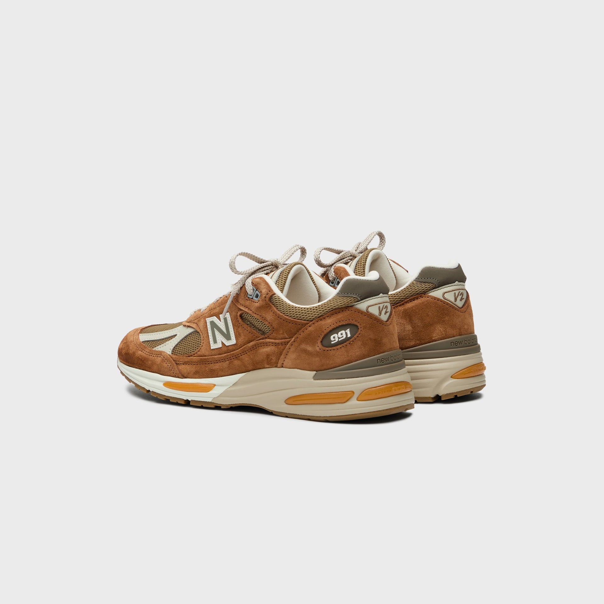New Balance Made in UK 991v2 - Caramel Cafe / Dijon / Feature Grey