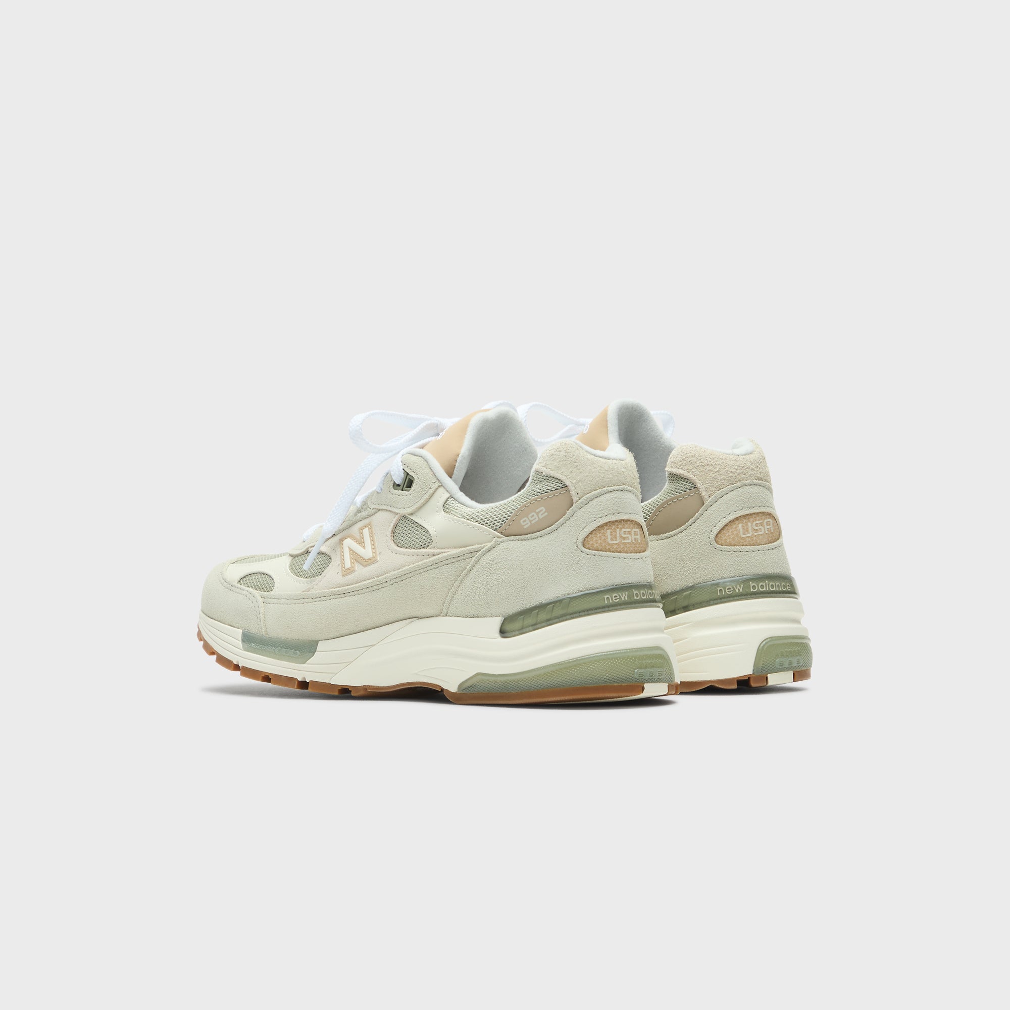 New Balance Made in USA 992 - Olivine / Incense / Raw Cashew – Kith