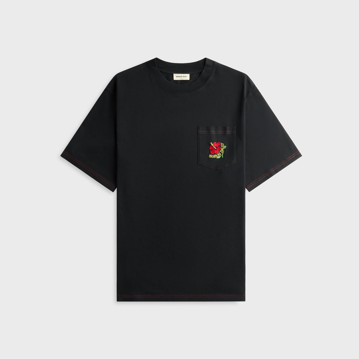 Nicholas Daley Hibiscus Tee - Black