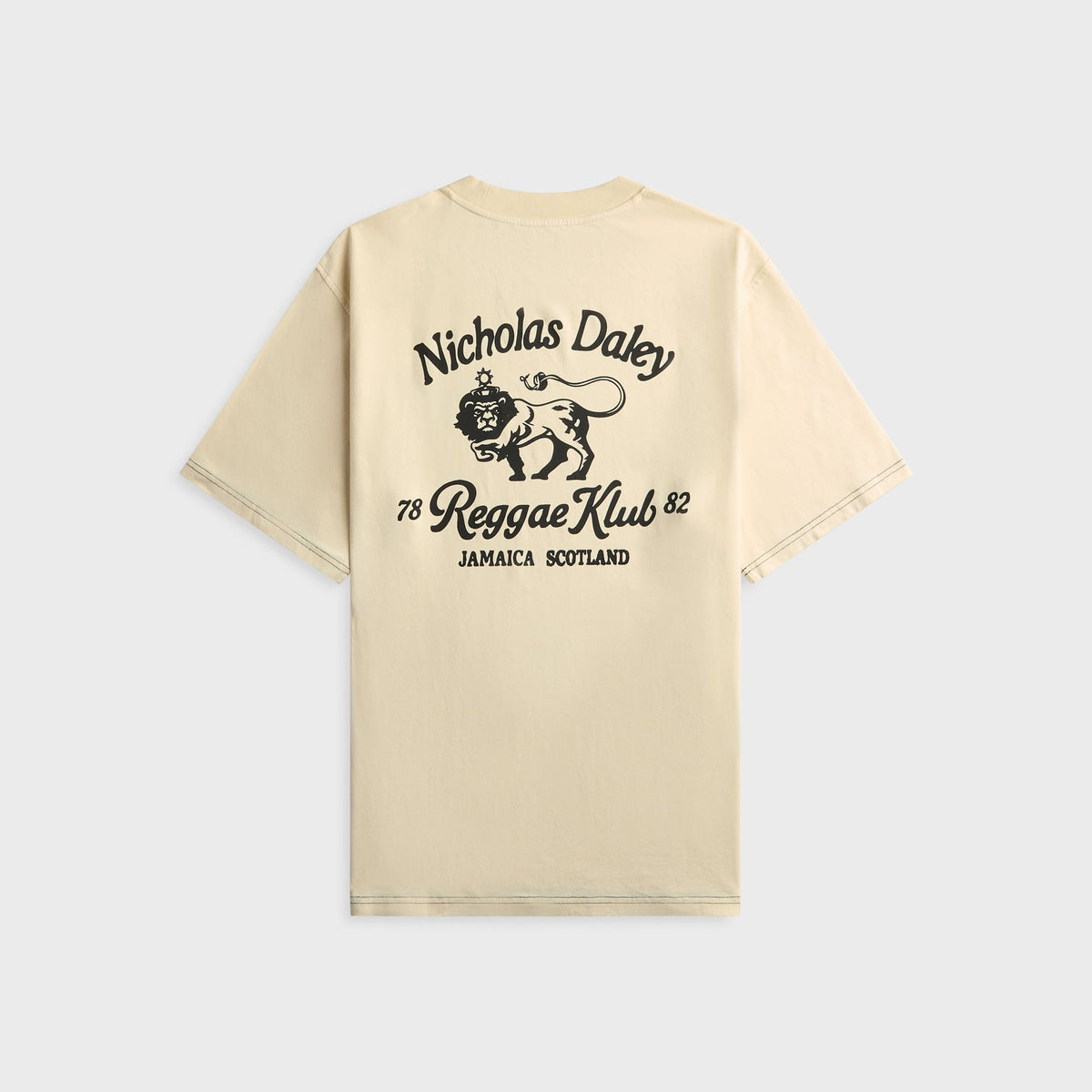 Nicholas Daley Lion Tee - Rice White