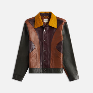 Nicholas Daley Rebel sweatshirt Jacket - Tan / Brown / Mustard